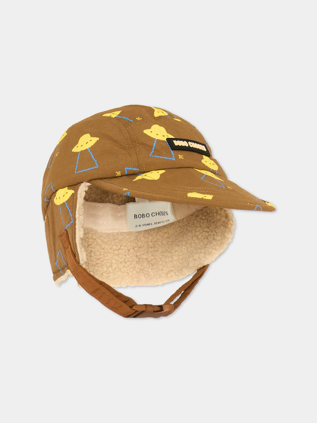 Cappello marrone con stampa per bambino,Bobo Choses,B226AI026