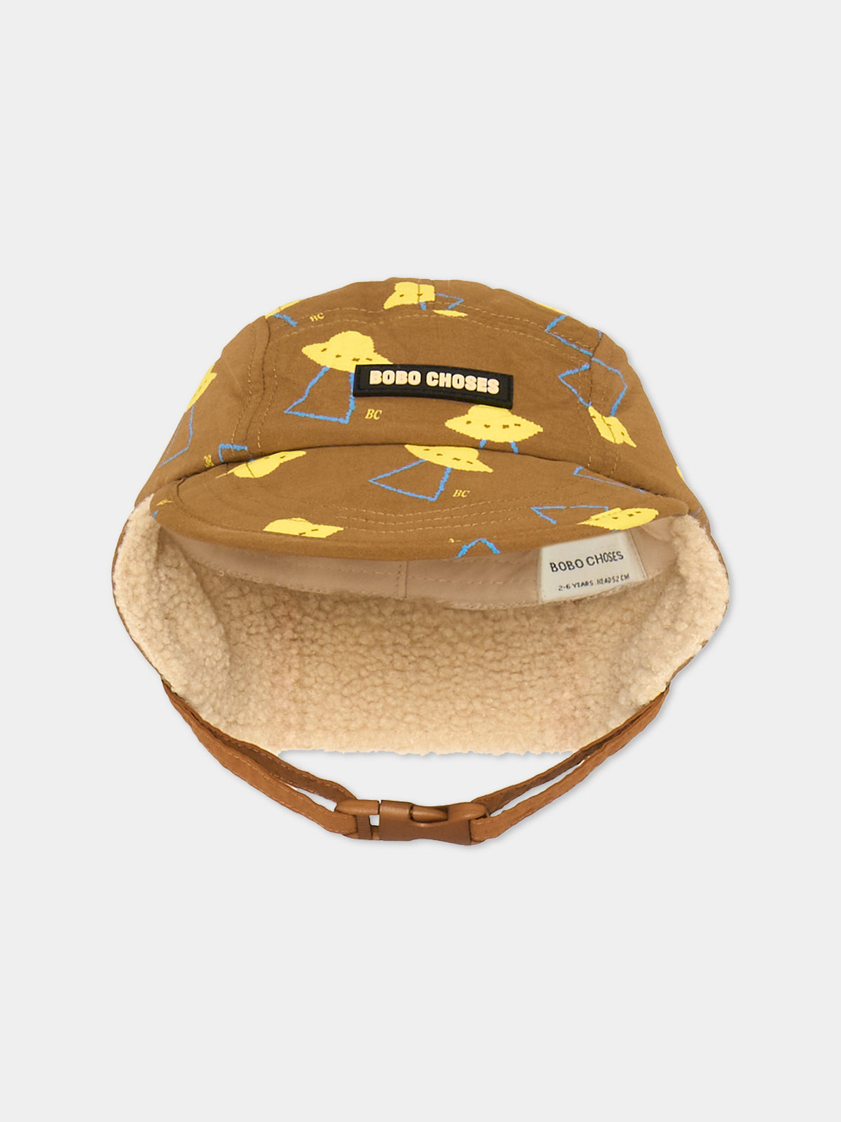 Cappello marrone con stampa per bambino,Bobo Choses,B226AI026