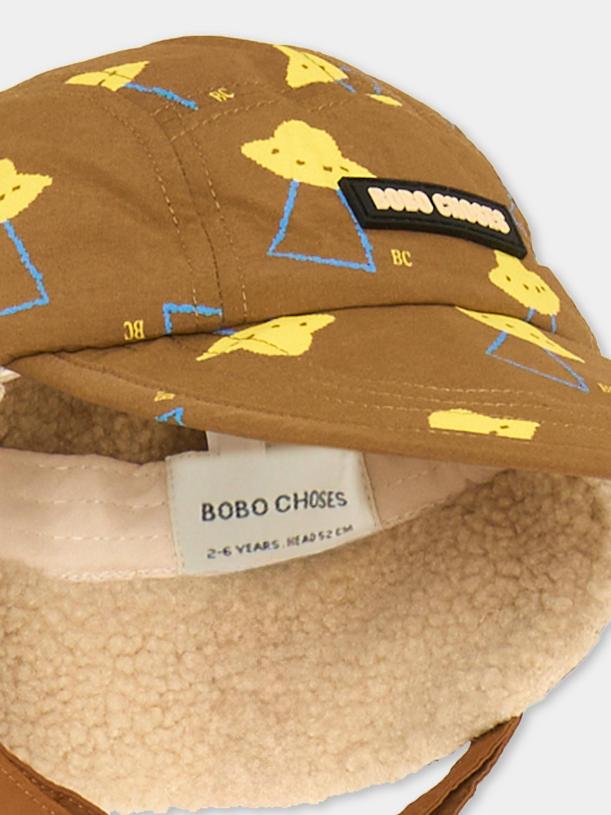 Cappello marrone con stampa per bambino,Bobo Choses,B226AI026