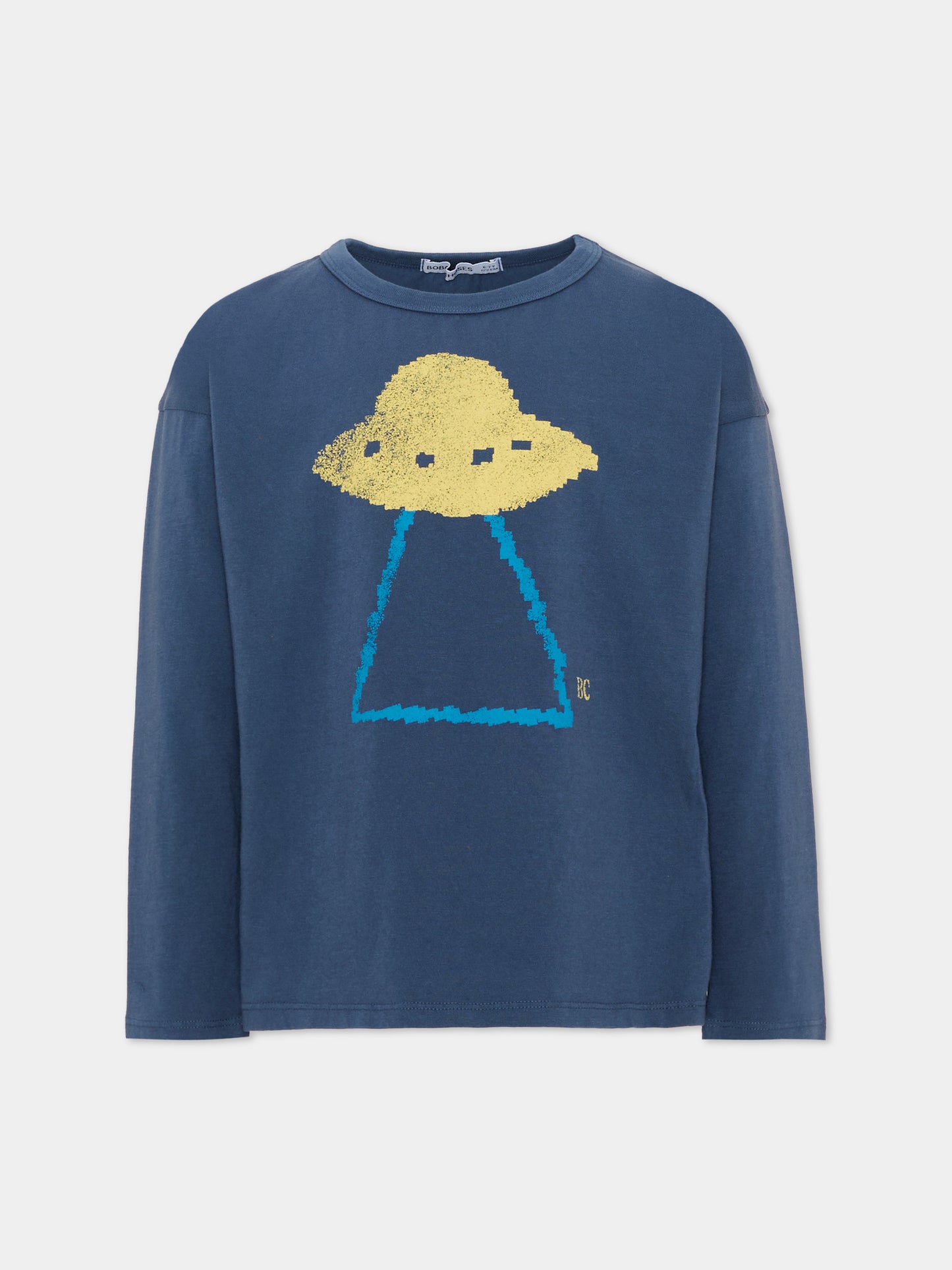 T-shirt a manica lunga blu stampata per bambino,Bobo Choses,B226AC013