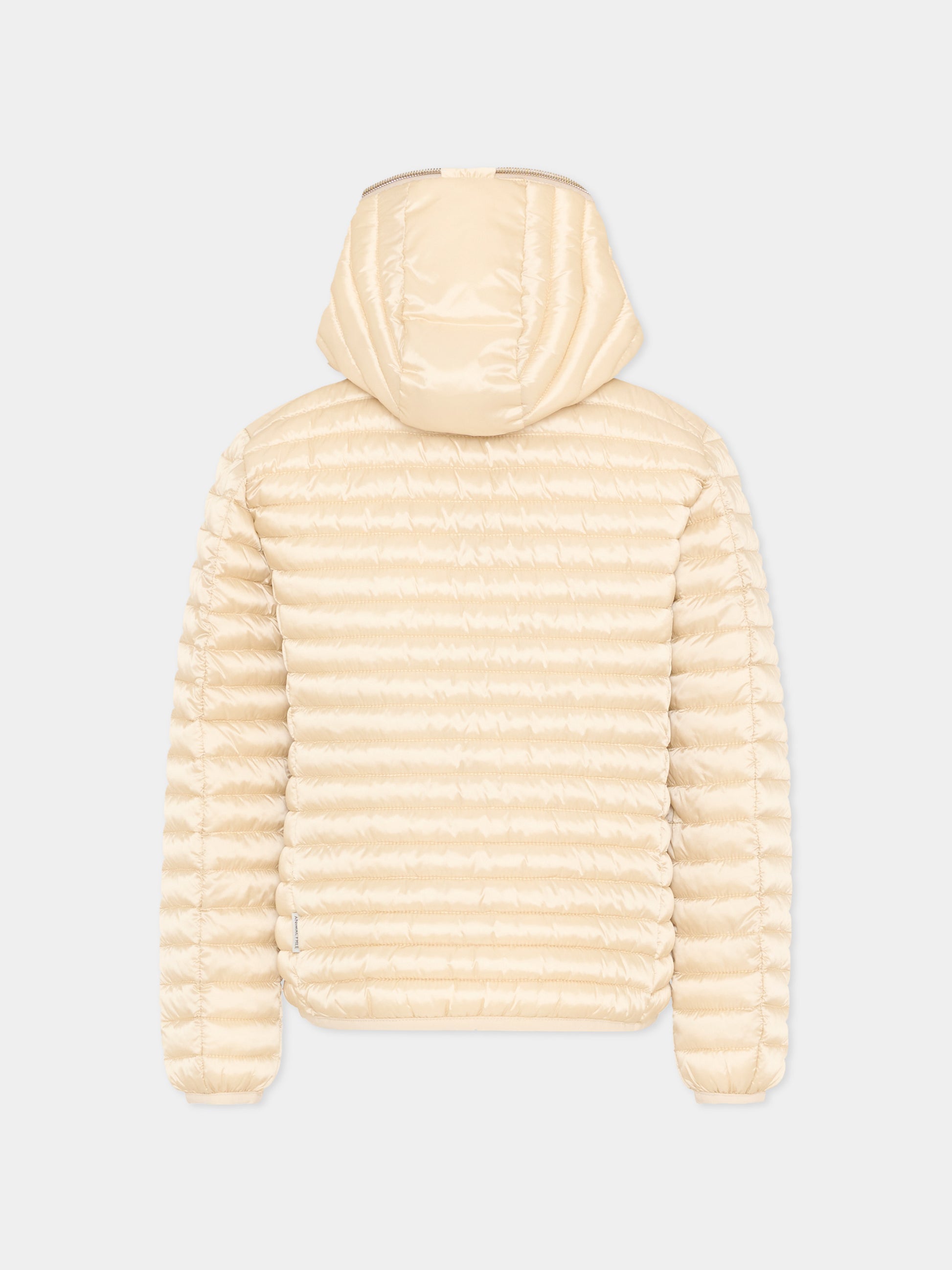 Piumino beige Rosy per bambini,Save The Duck Kids,J32310G IRIS20 40034