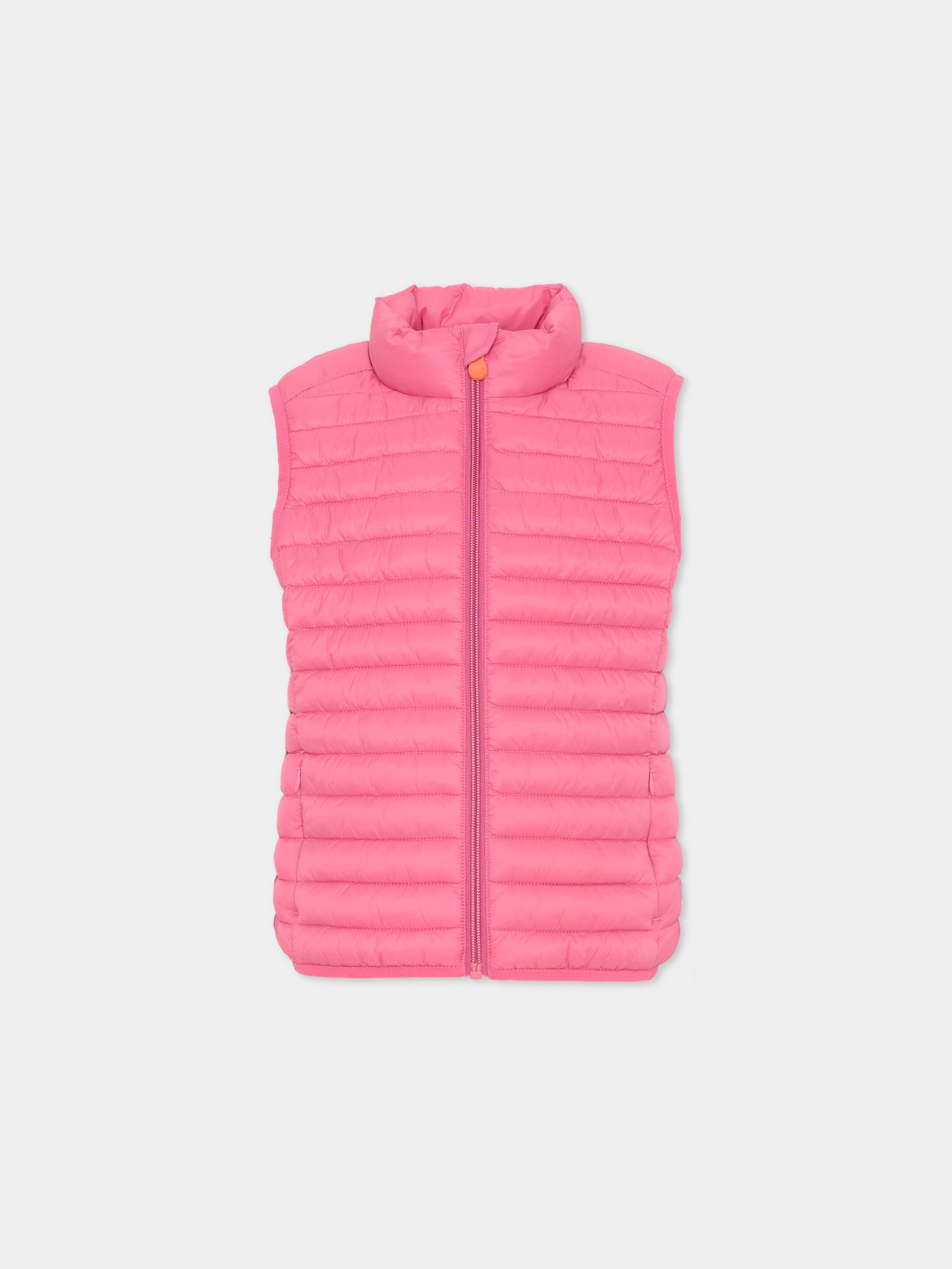 Gilet rosa per bambini trapuntato,Save The Duck Kids,J82430X GIGA20 80017