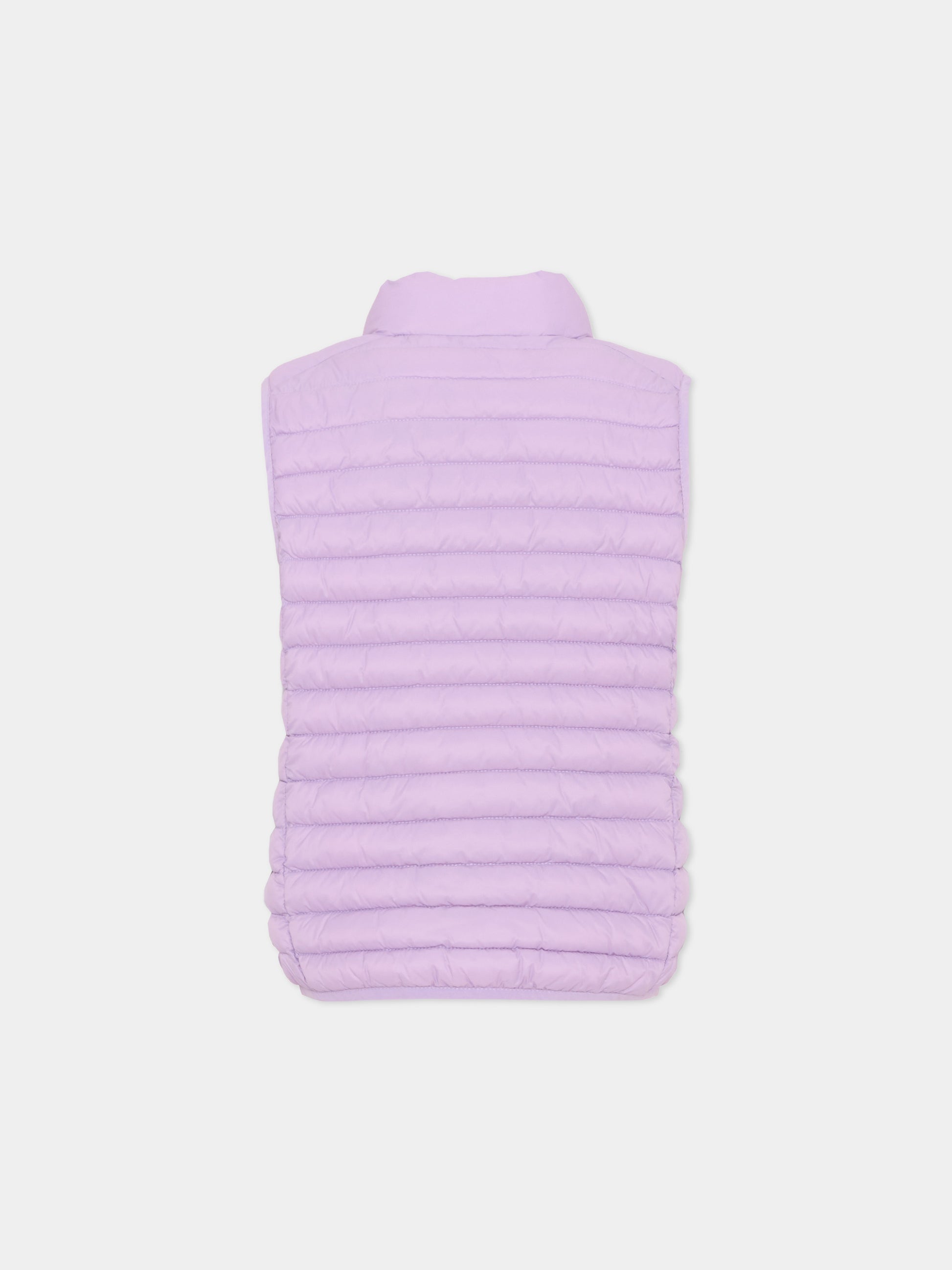 Gilet viola per bambina trapuntato,Save The Duck Kids,J82430X GIGA20 80042