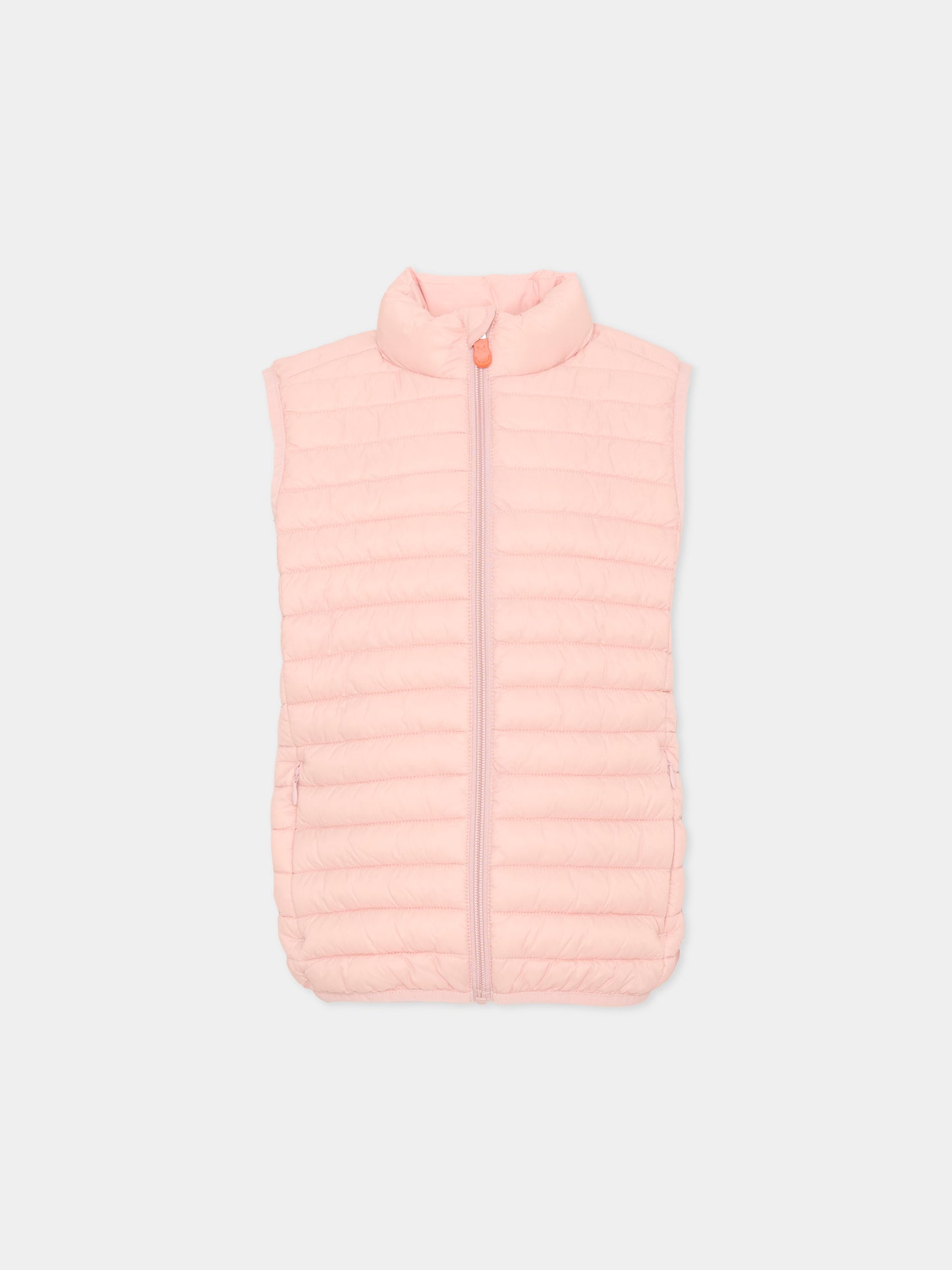 Gilet rosa per bambina trapuntato,Save The Duck Kids,J82430X GIGA20 80007