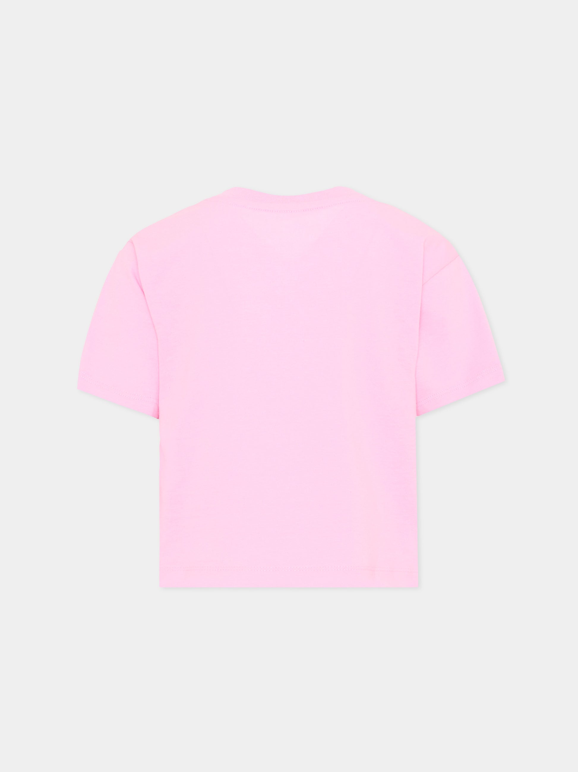 T-Shirt rosa per bambina con logo,Nike,36L160 AAH