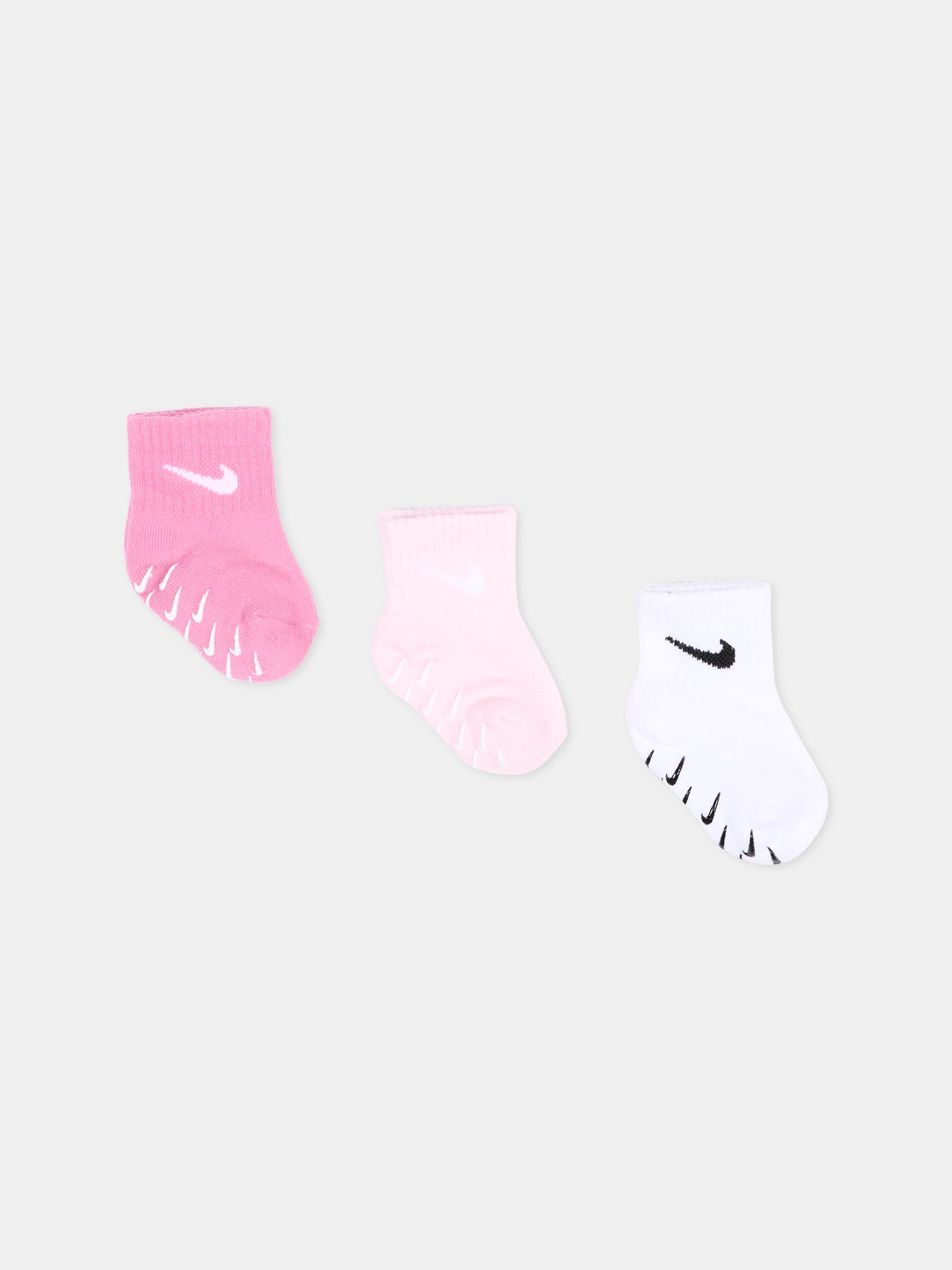 Calza spugna rosa per neonata con logo,Nike,NN1131 ACG