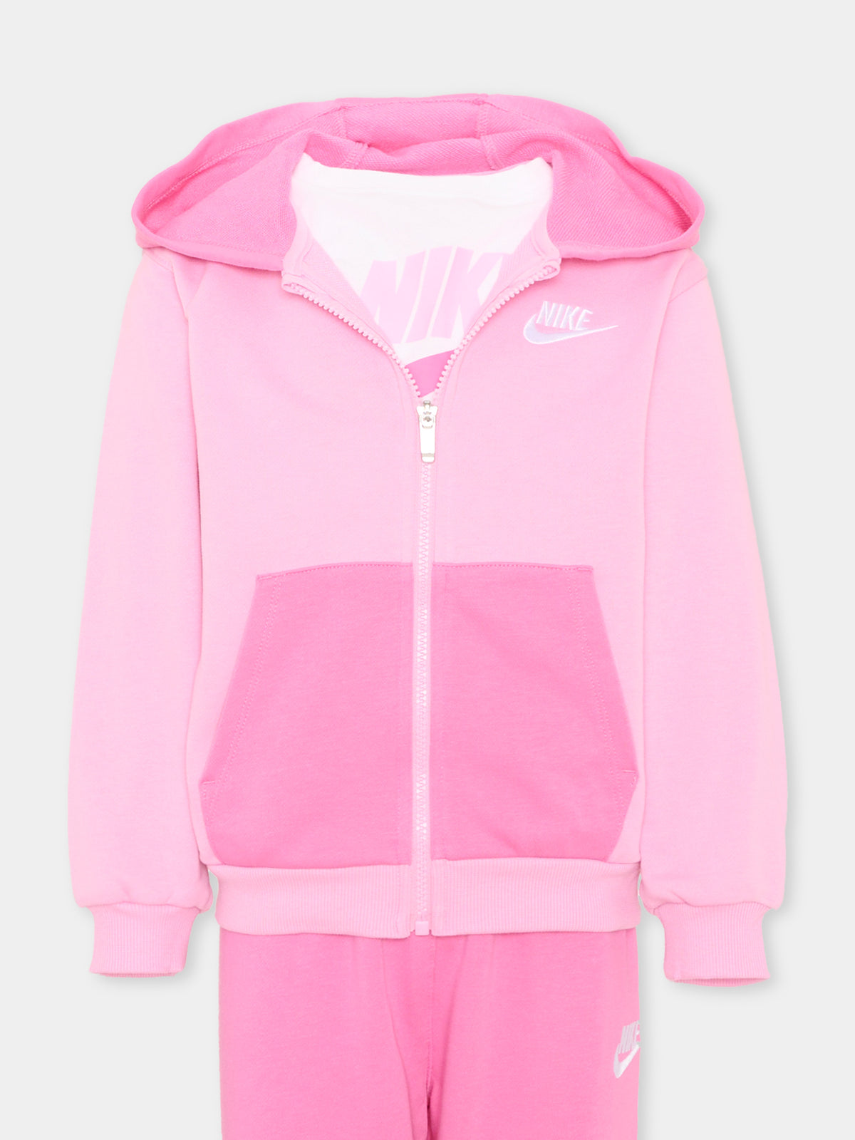 Completo sportivo lungo rosa per bambina,Nike,36P282 AFN