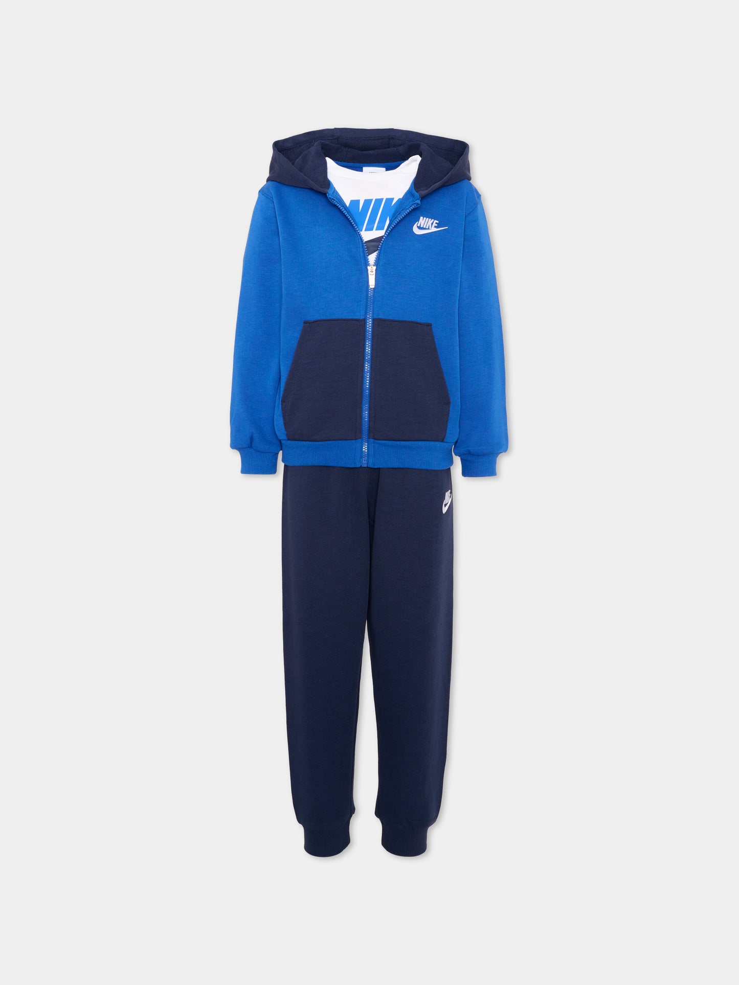 Completo sportivo lungo blu per bambino,Nike,86P282 U90