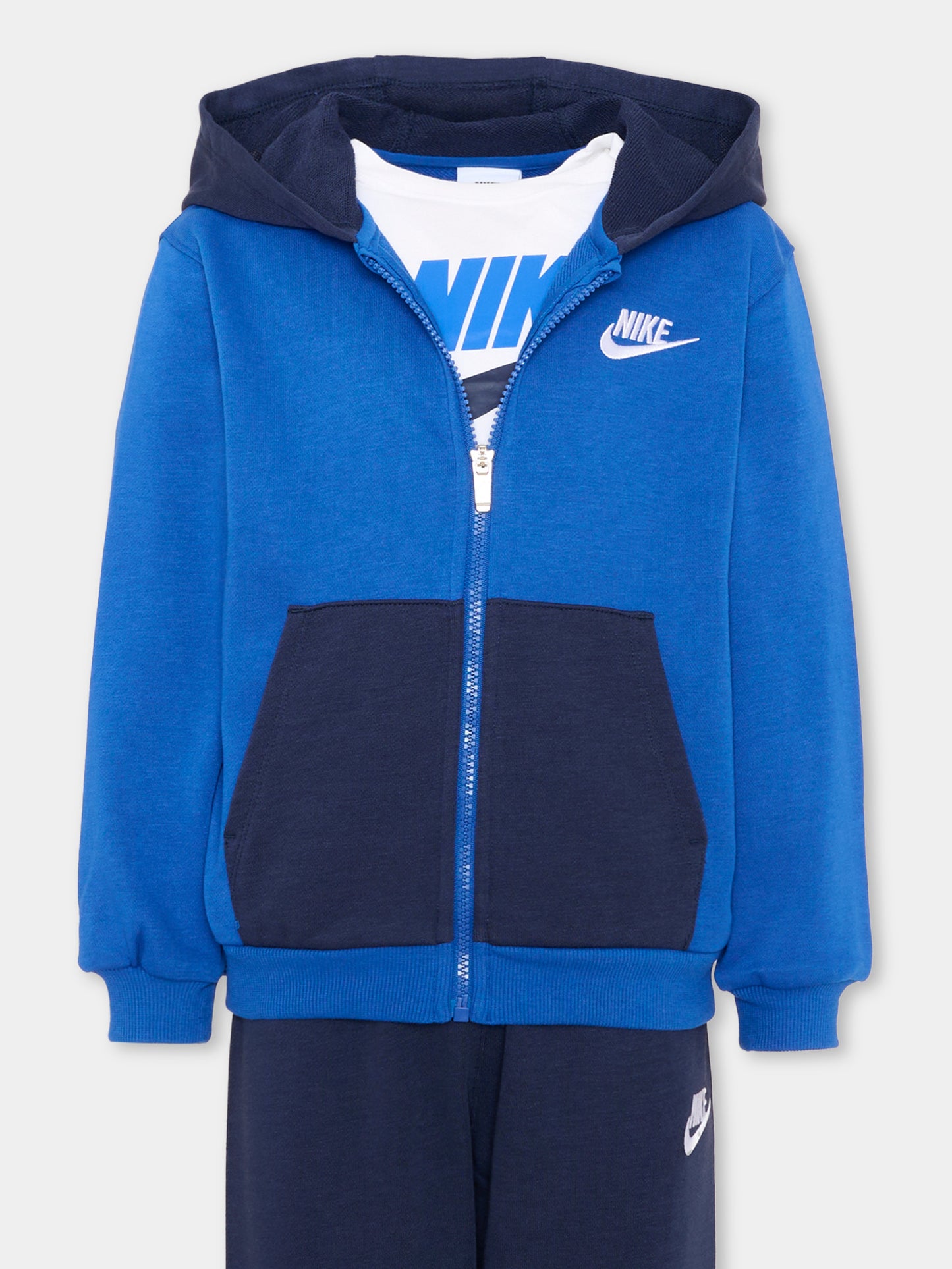 Completo sportivo lungo blu per bambino,Nike,86P282 U90
