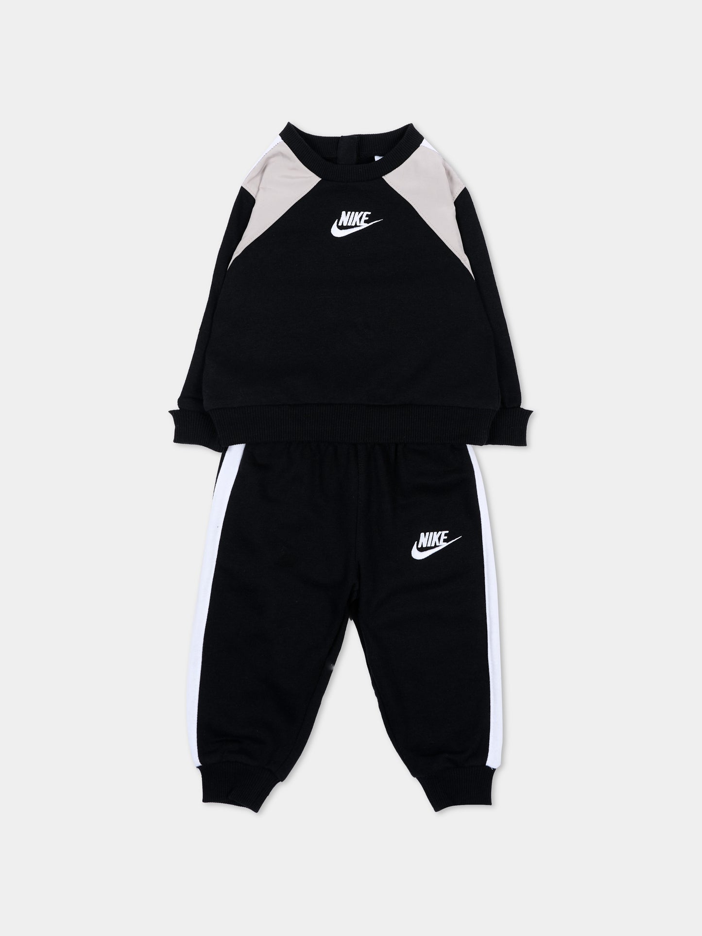 Completo sportivo lungo nero per neonati,Nike,66P197 023