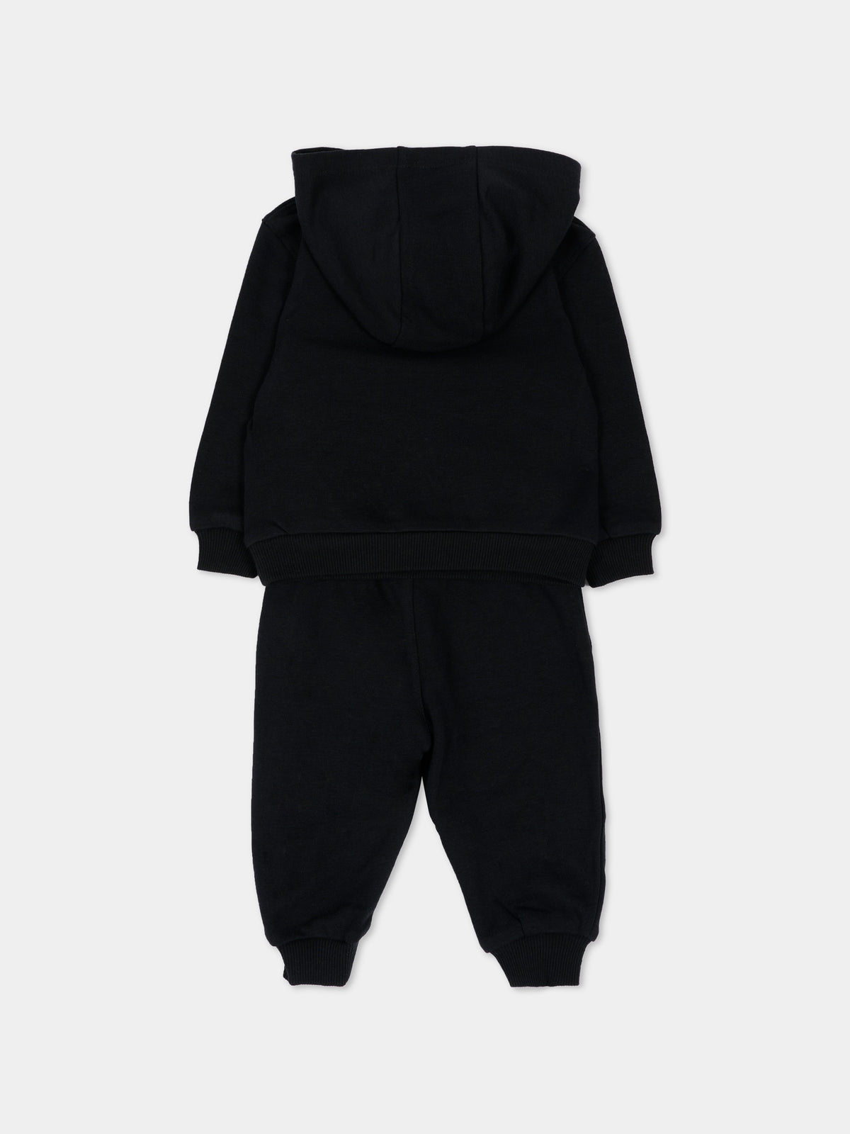 Completo sportivo lungo nero con logo per neonato,Nike,66N385 023