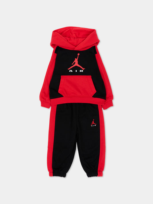 Completo sportivo lungo rosso Jumpman per neonato,Jordan,65G184 R0P