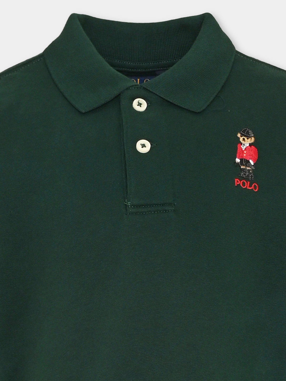 Vestito a manica lunga verde per bambina,Ralph Lauren Kids,B28479001