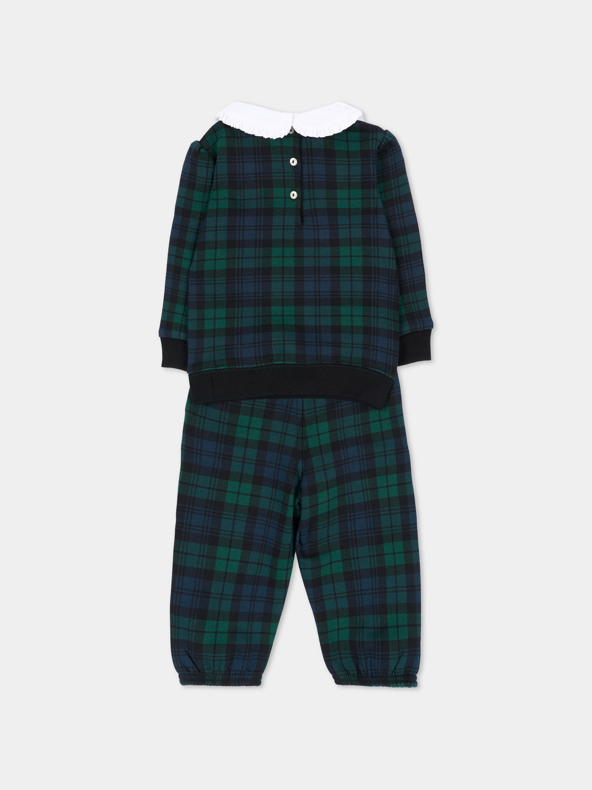 Completo sportivo lungo verde per neonati,Ralph Lauren Kids,B28628001