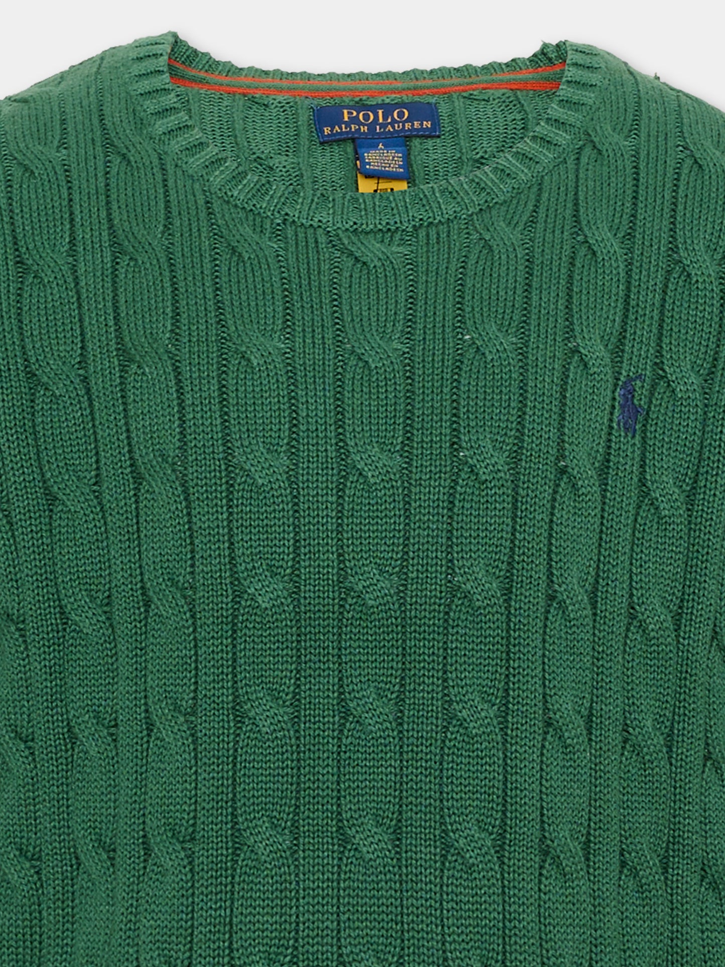 Maglione verde per bambini con Pony,Ralph Lauren Kids,702674521