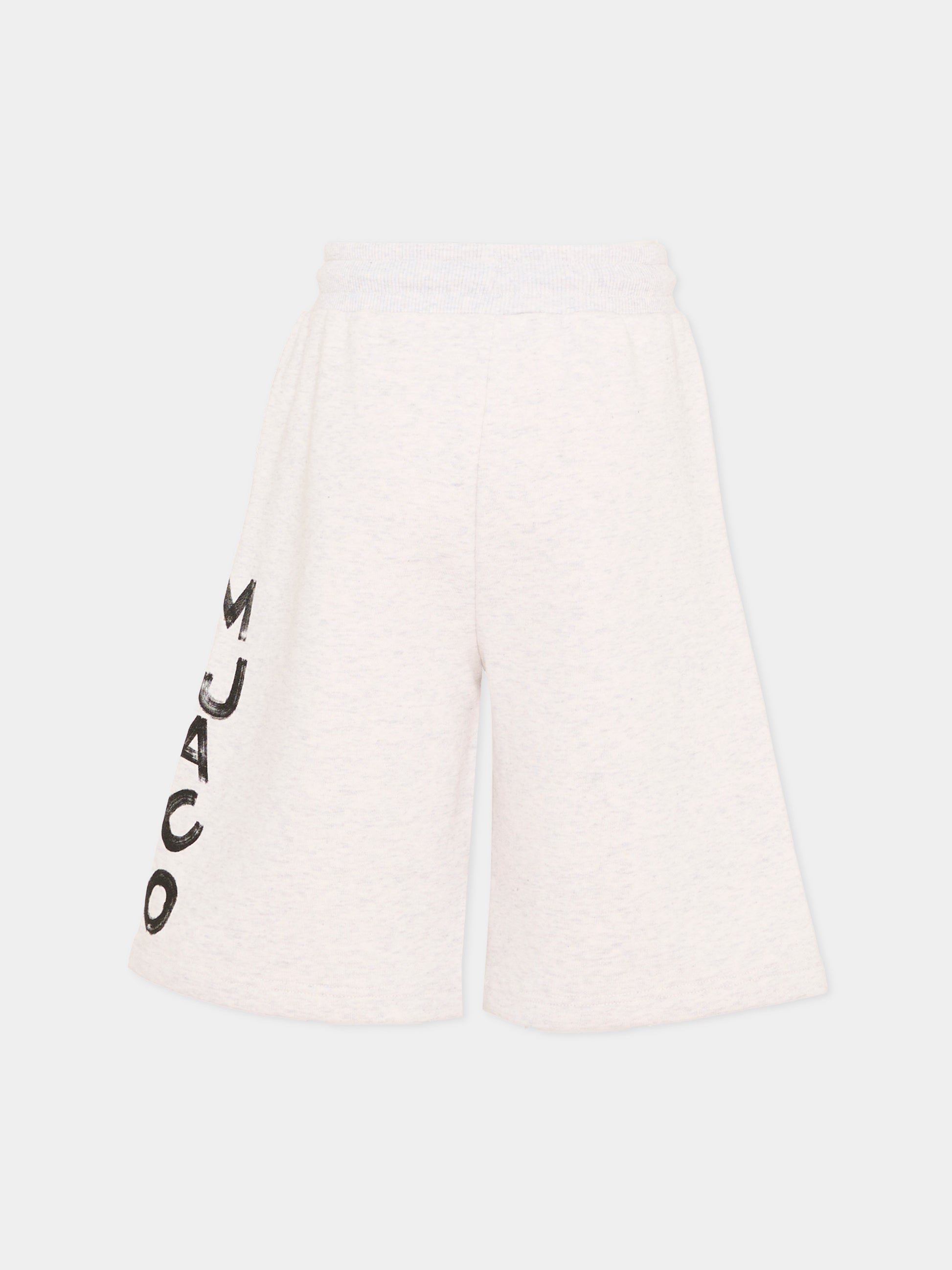 Shorts sportivi grigi per bambino con logo,Marc Jacobs,W60480 C23
