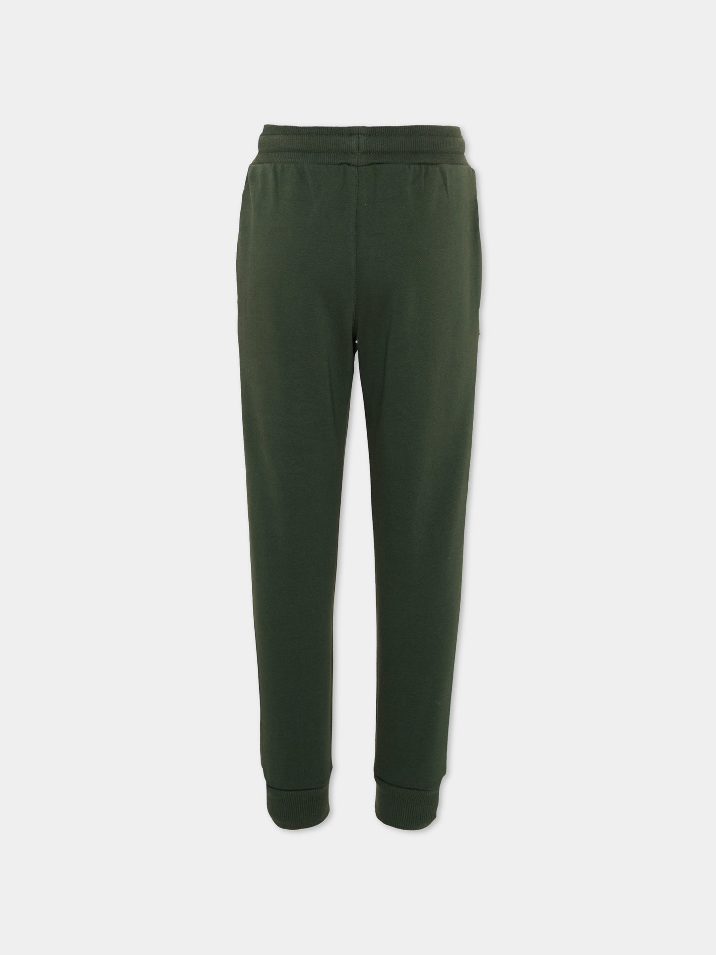 Pantaloni sportivi verdi per bambino con logo,Timberland,T60461 72A