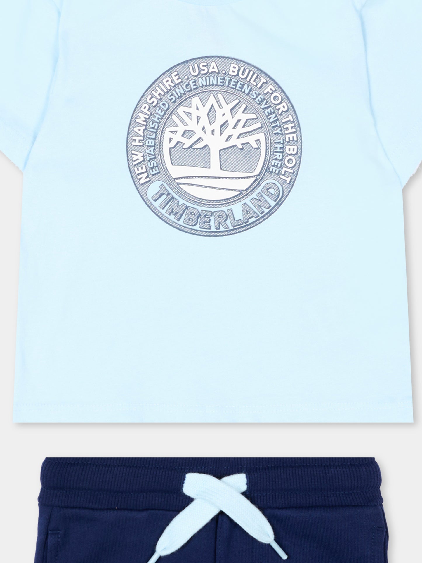 Completo sportivo blu per neonato logo,Timberland,T60503 84N