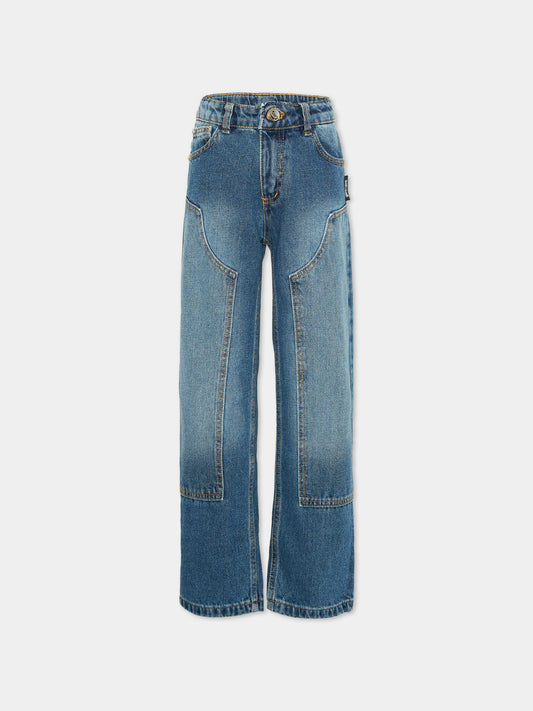 Jeans denim per bambino,Just Cavalli Kids,JBA26123JE D.BLUE_MED DENIM BLUE MEDIUM