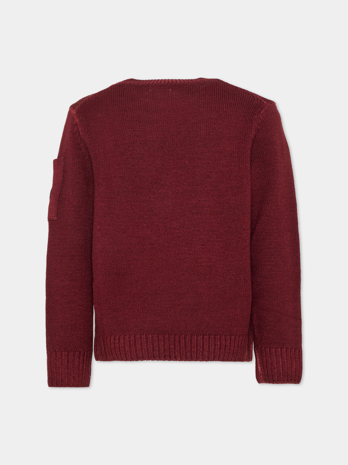 Maglione bordeaux per bambino con lente,C. P. Company,CNW00A LHC01 51686