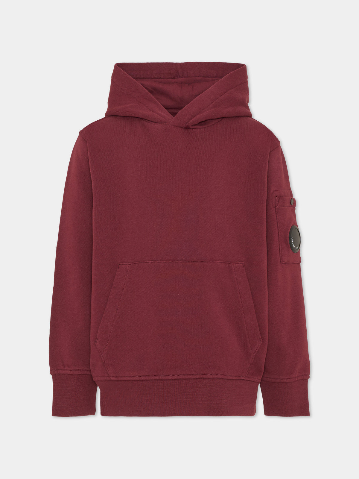 Felpa con cappuccio bordeaux per bambino,C. P. Company,COF00Y LCA76 51686