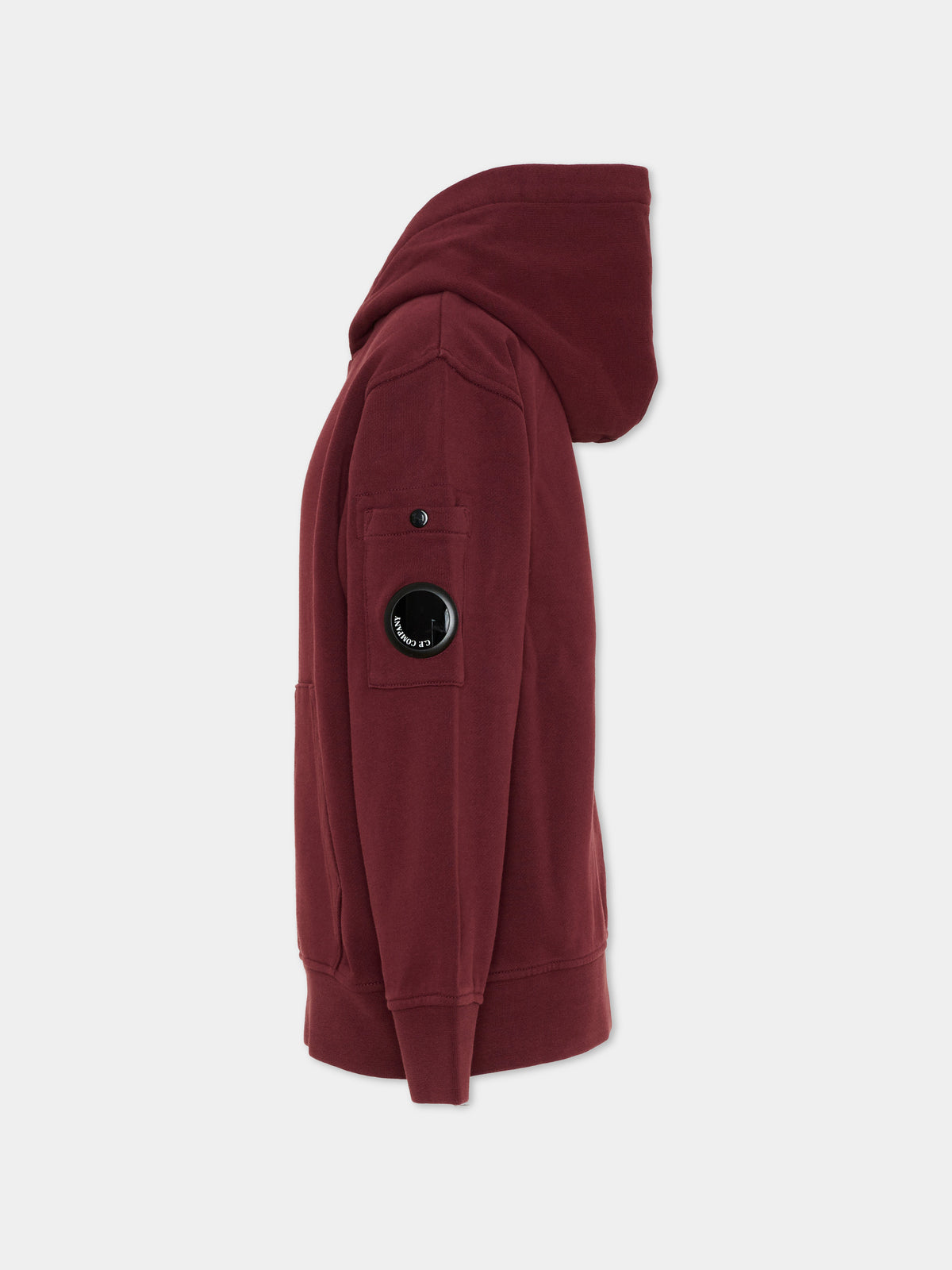 Felpa con cappuccio bordeaux per bambino,C. P. Company,COF00Y LCA76 51686