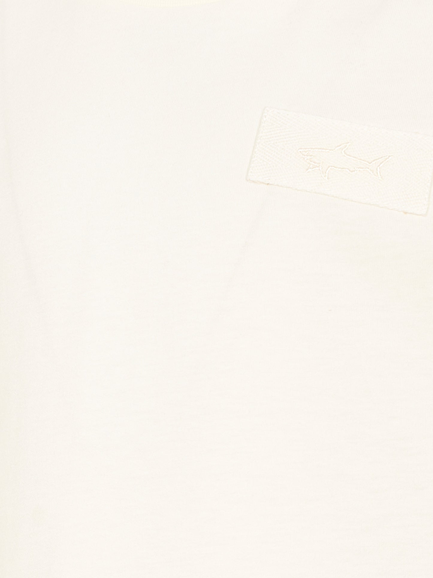 T-shirt avorio per bambino con logo,Paul & Shark Junior,WMM00E LAA01 10057