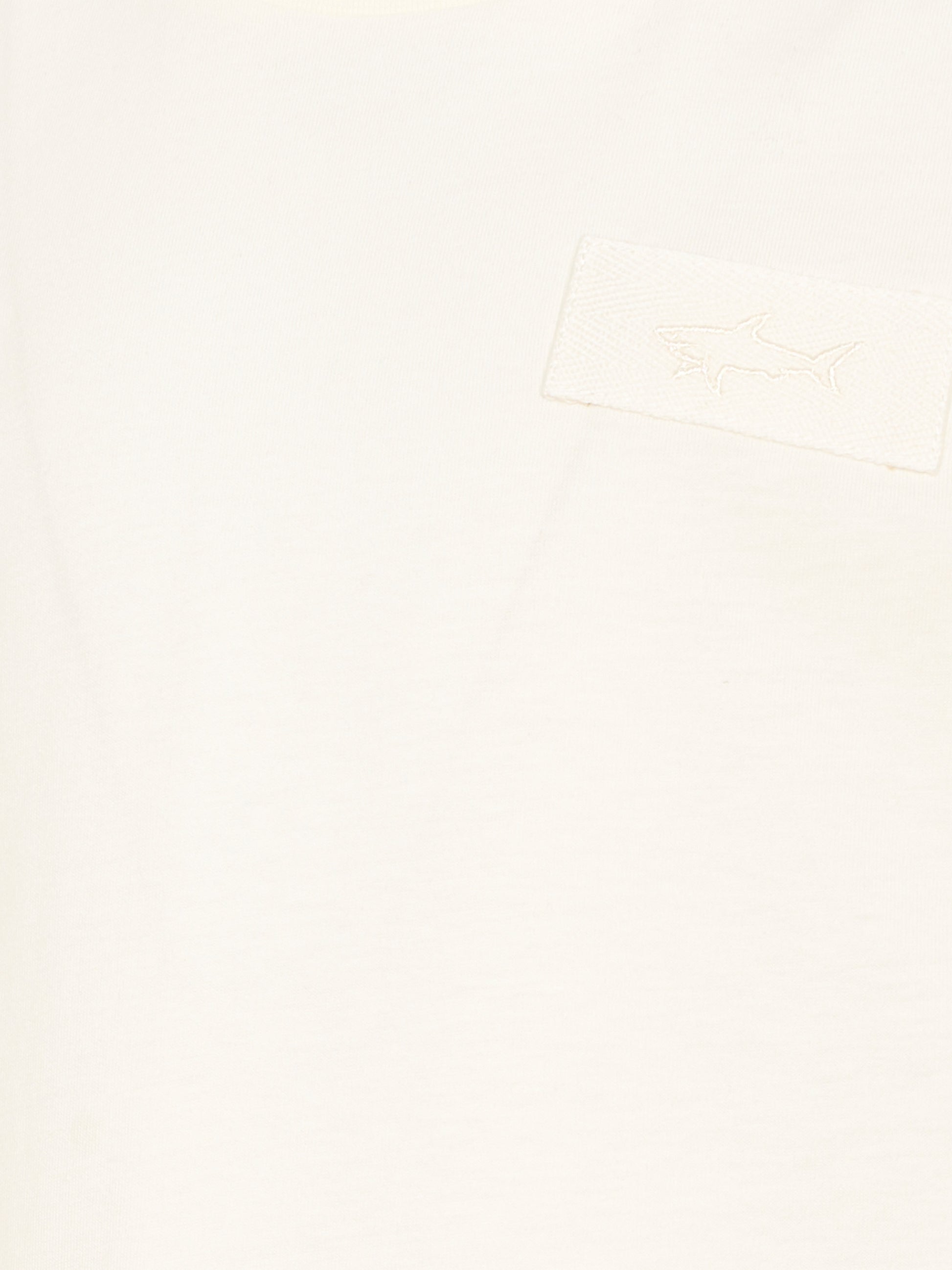 T-shirt avorio per bambino con logo,Paul & Shark Junior,WMM00E LAA01 10057