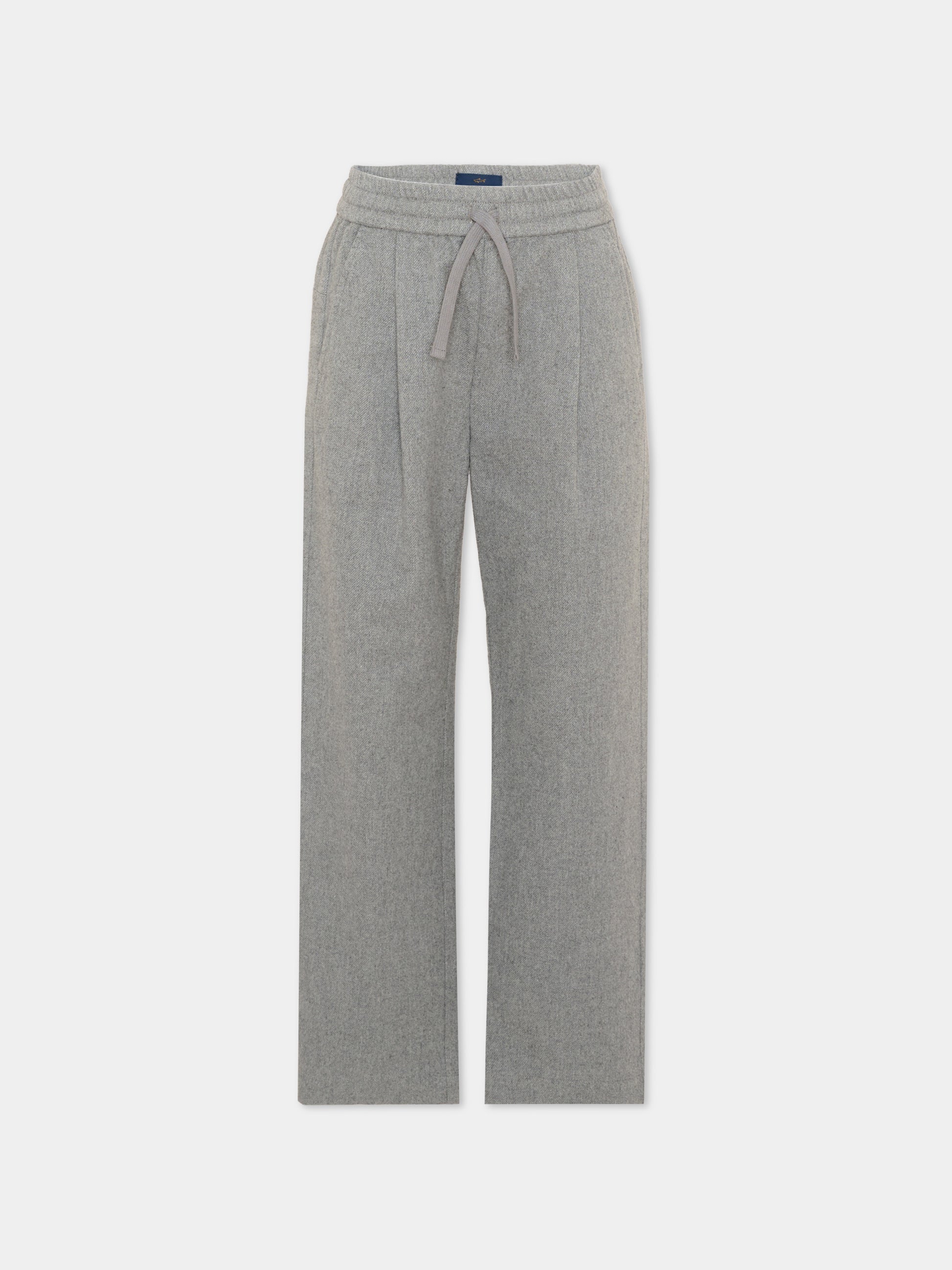 Pantalone grigio con coulisse,Paul & Shark Junior,WUP00D LZA26 60901
