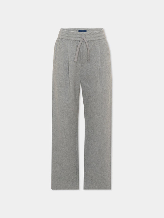 Pantalone grigio con coulisse,Paul & Shark Junior,WUP00D LZA26 60901
