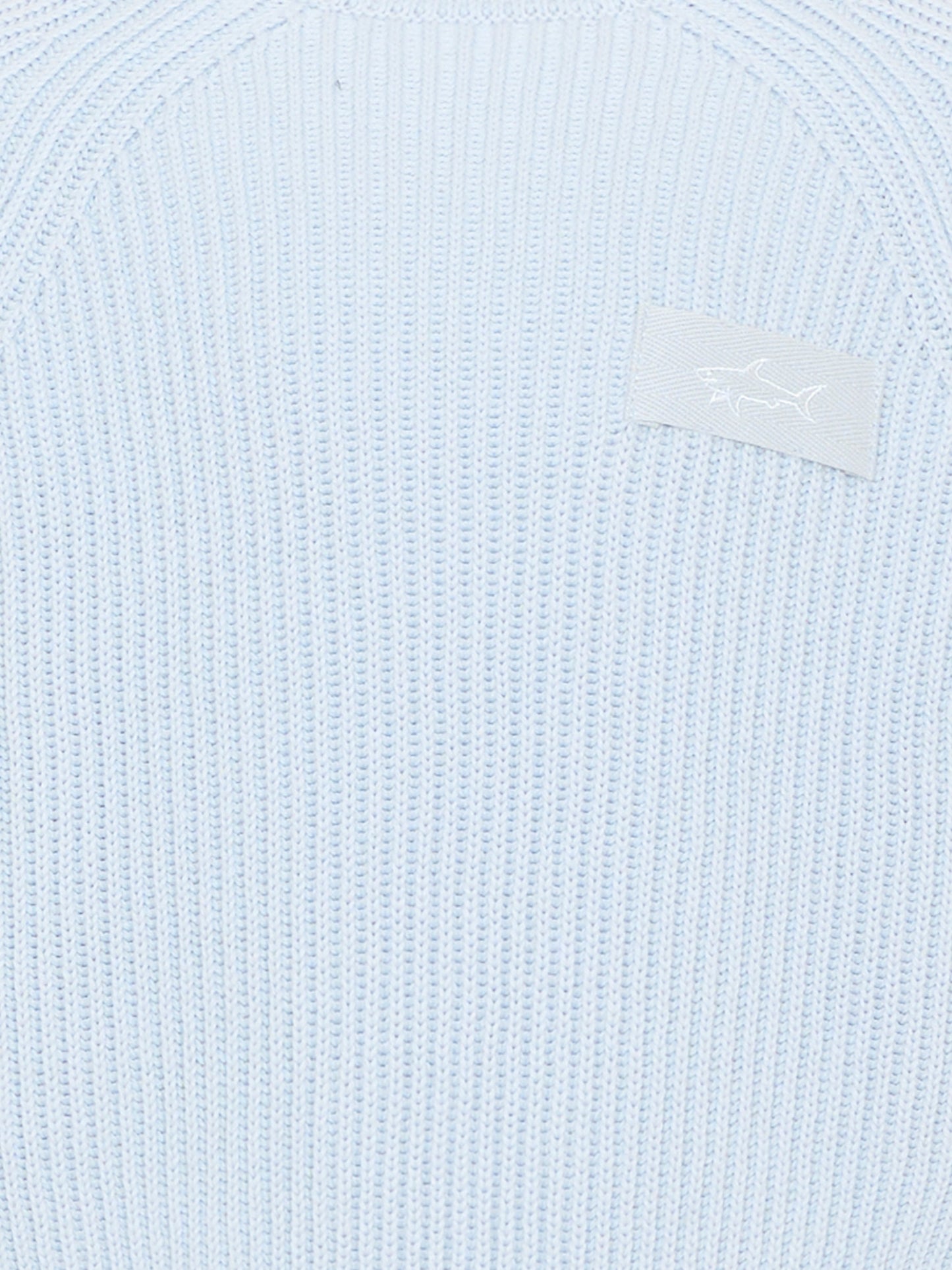 Maglione celeste per bambino con logo,Paul & Shark Junior,WUW008 LHE43 40705