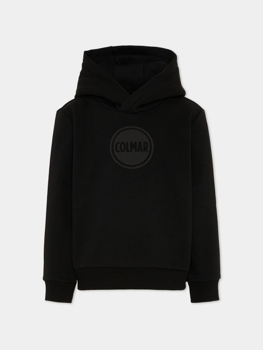 Felpa nera per bambini con logo,Colmar Originals Kids,3691N 1WX 99