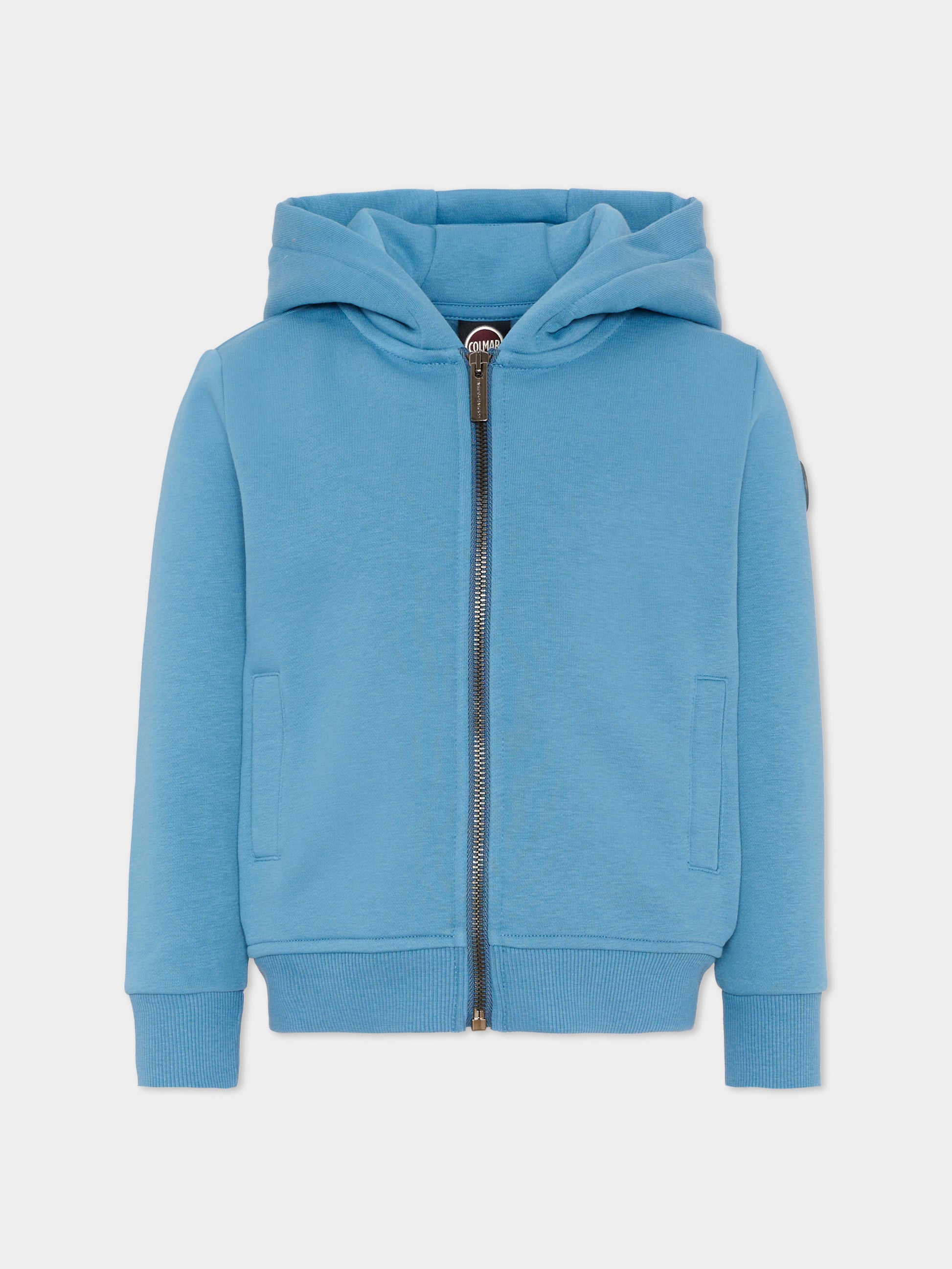 Felpa celeste per bambino con logo,Colmar Originals Kids,3645N 1WX 733