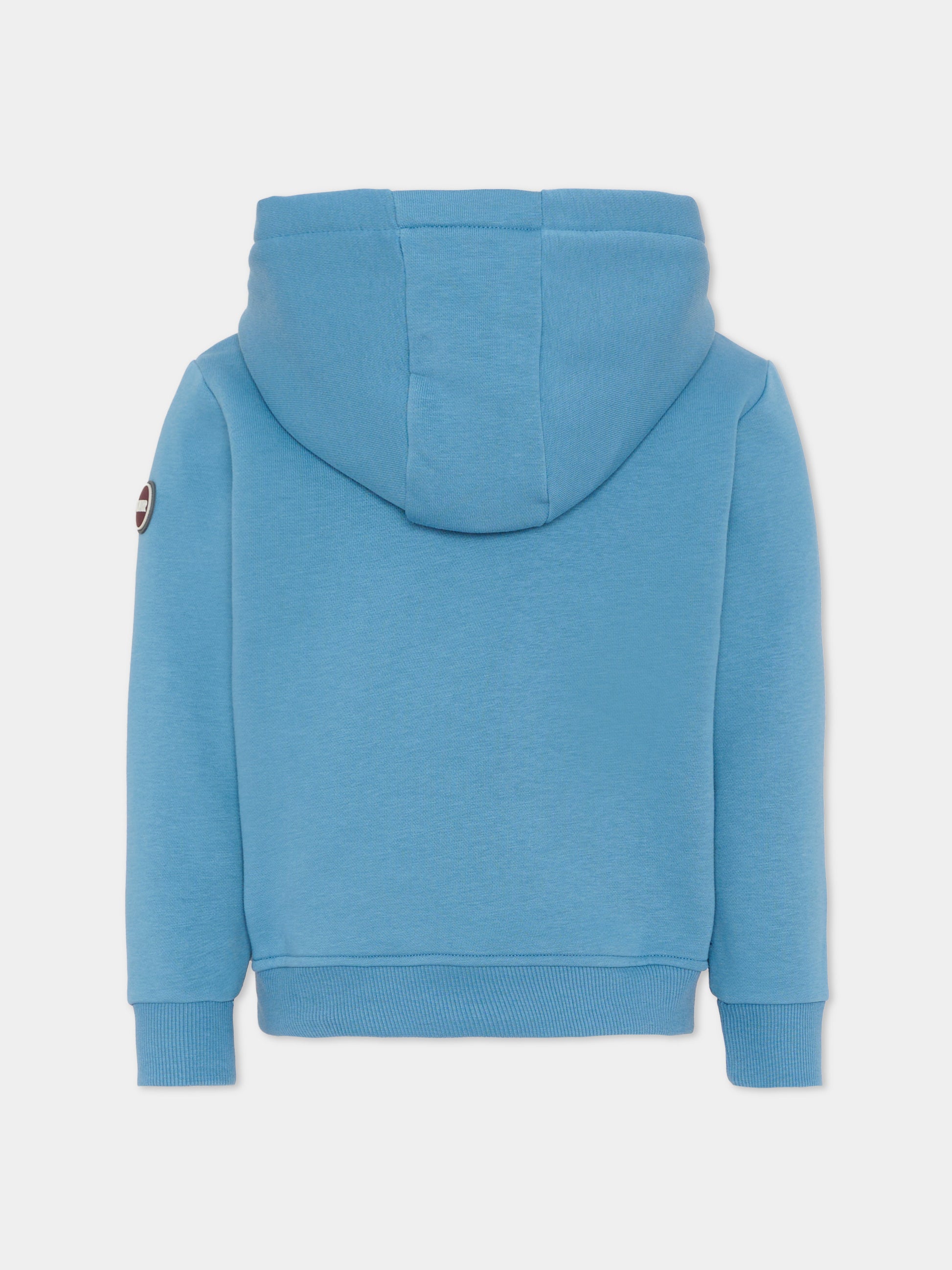 Felpa celeste per bambino con logo,Colmar Originals Kids,3645N 1WX 733