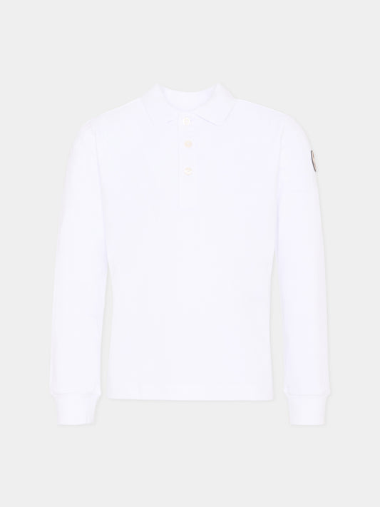 Polo bianca per bambino con logo,Colmar Originals Kids,3588R 4SH 01