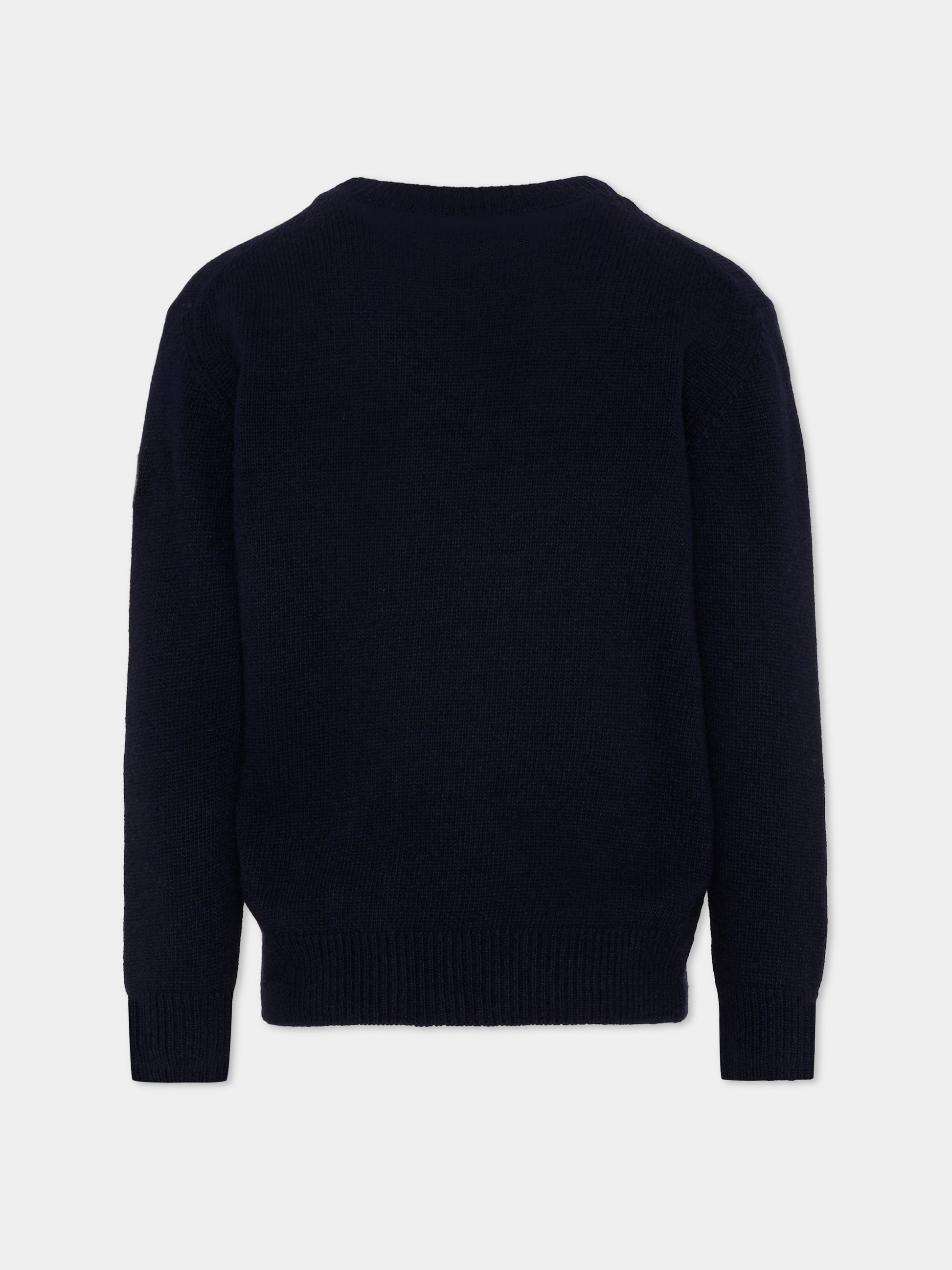 Maglione blu per bambini con logo,Colmar Originals Kids,9800 3ZO 68