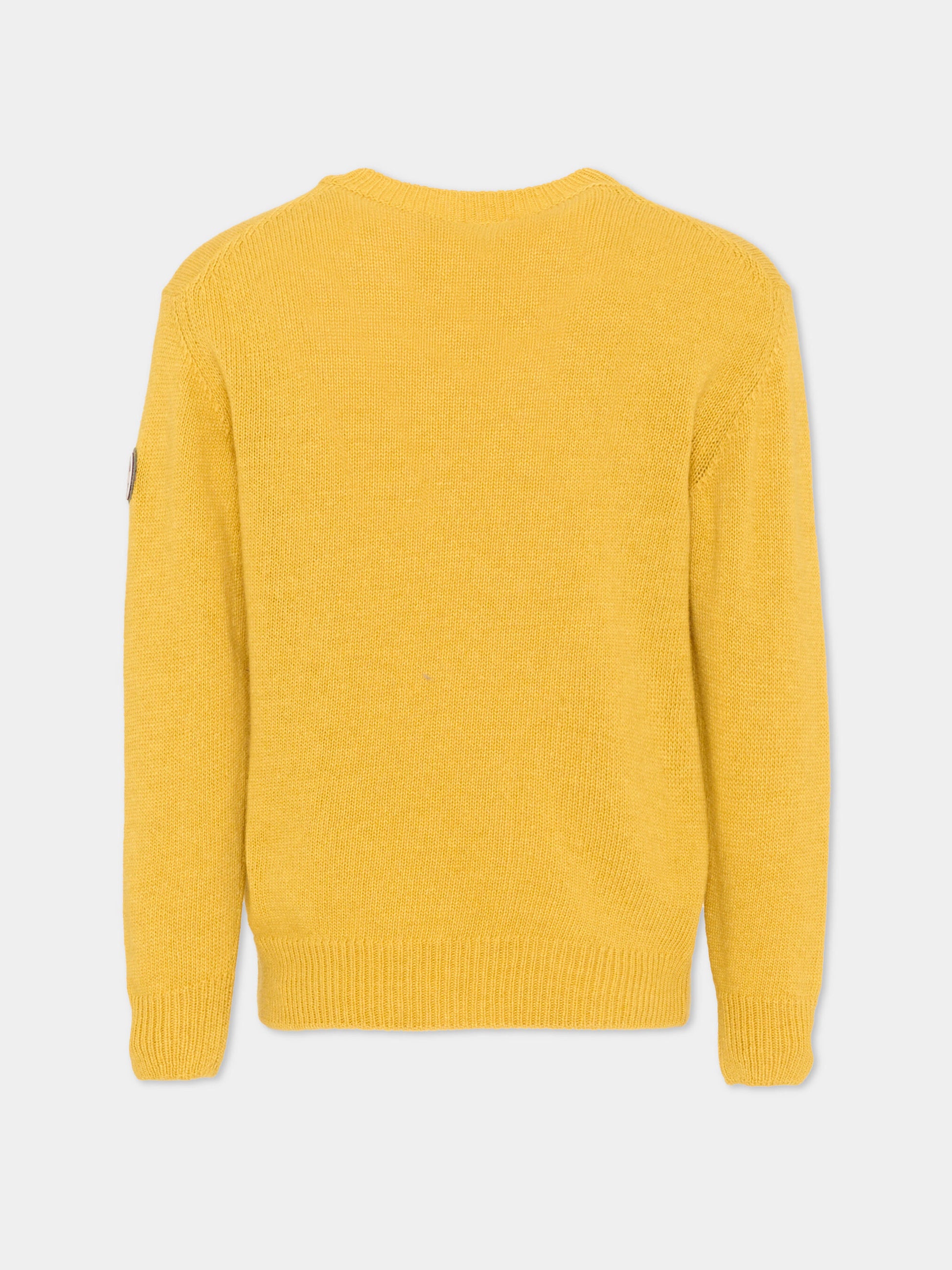 Maglione giallo per bambini con logo,Colmar Originals Kids,9800 3ZO 40