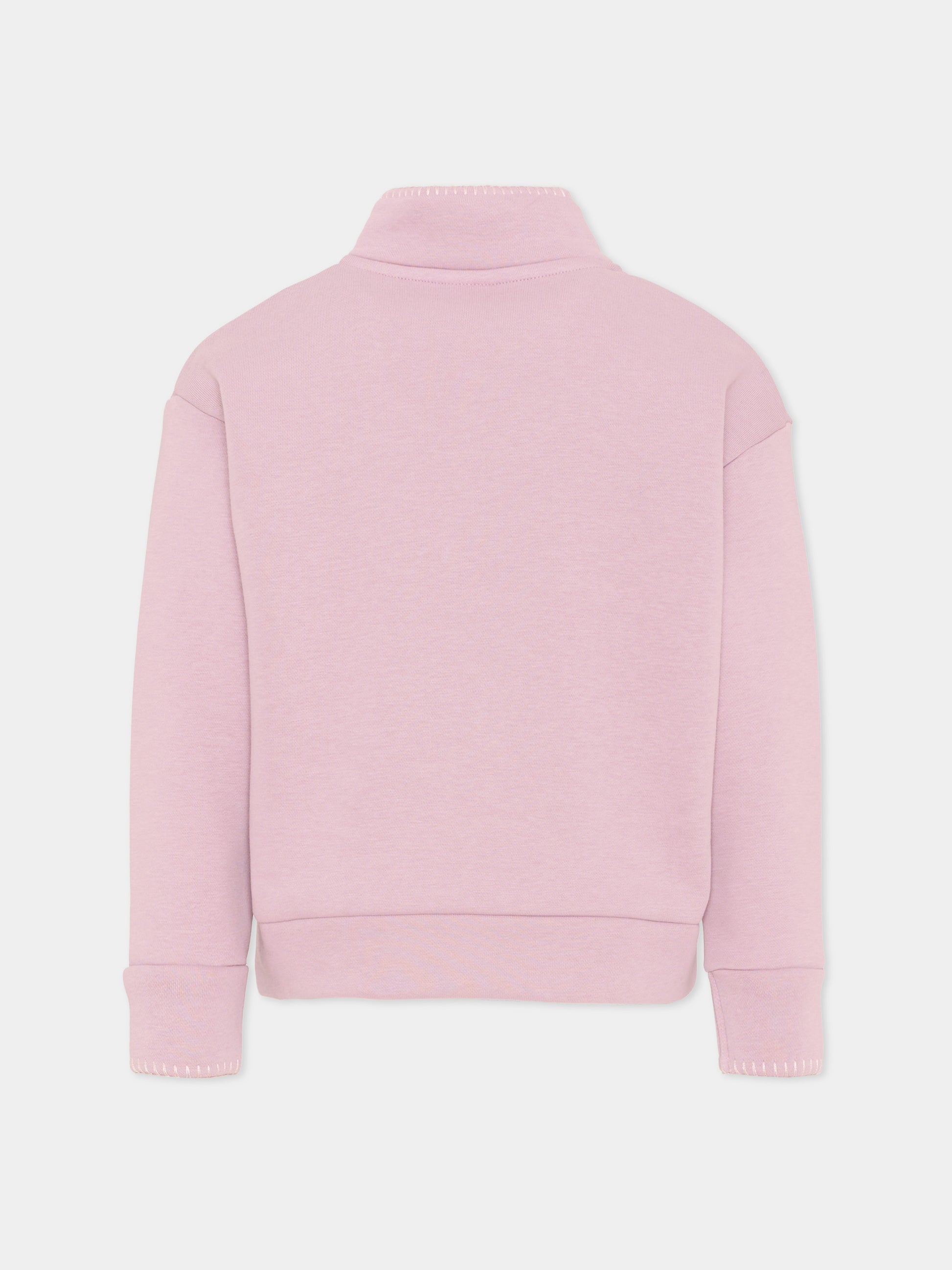 Felpa rosa per bambina con logo,Colmar Originals Kids,3641 3ZN 743