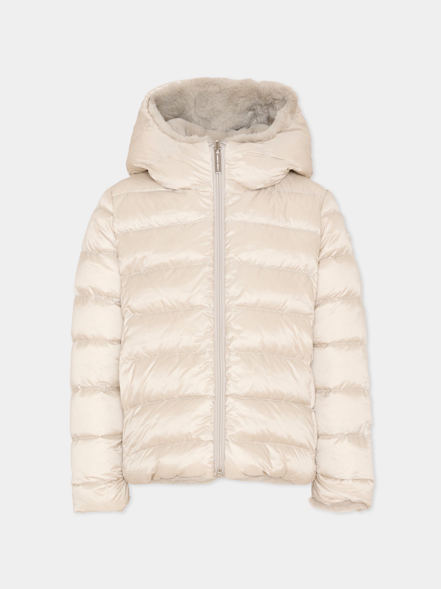 Ecopelliccia beige per bambina reversibile,Colmar Originals Kids,3483E 2YN 06