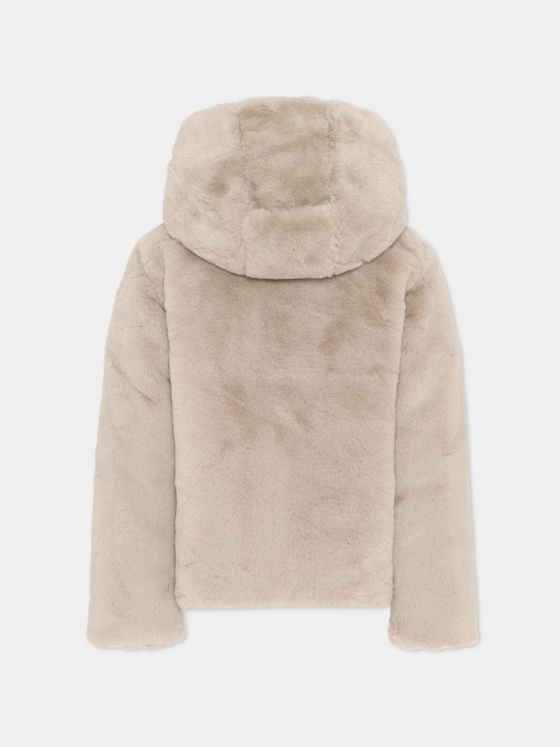 Ecopelliccia beige per bambina reversibile,Colmar Originals Kids,3483E 2YN 06