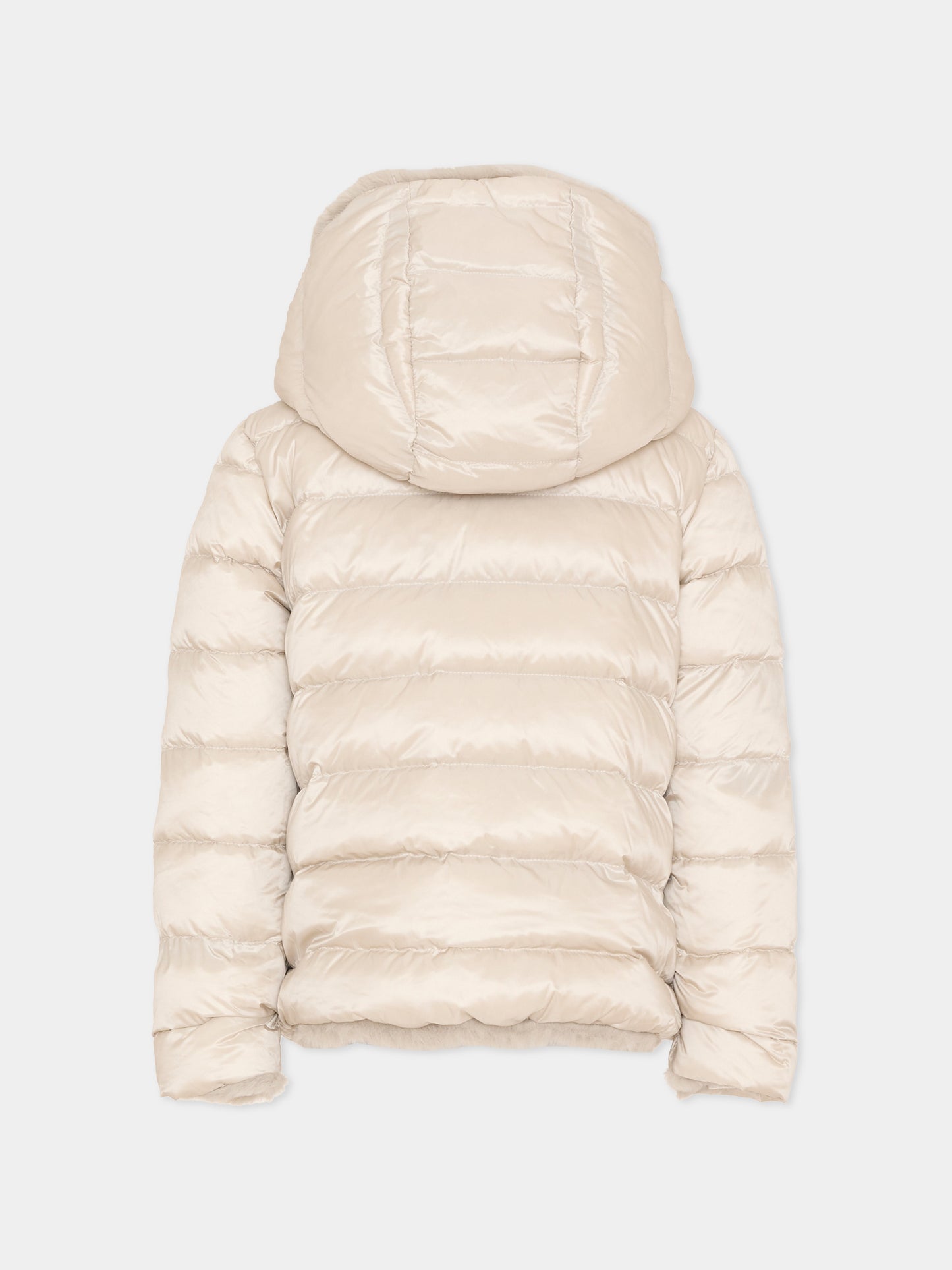 Ecopelliccia beige per bambina reversibile,Colmar Originals Kids,3483E 2YN 06