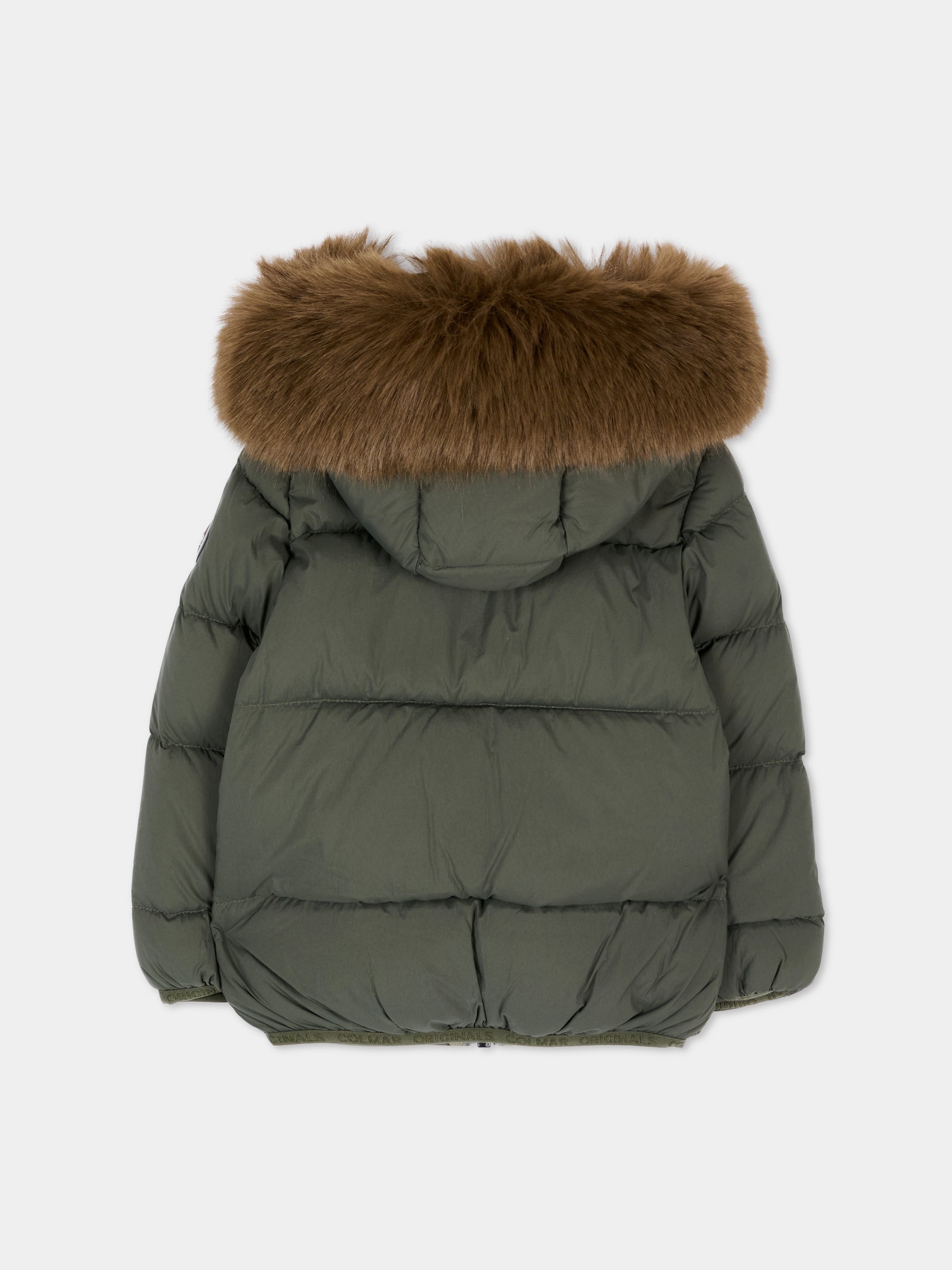 Piumino verde per neonato con cappuccio,Colmar Originals Kids,34000070E 4ZP 498