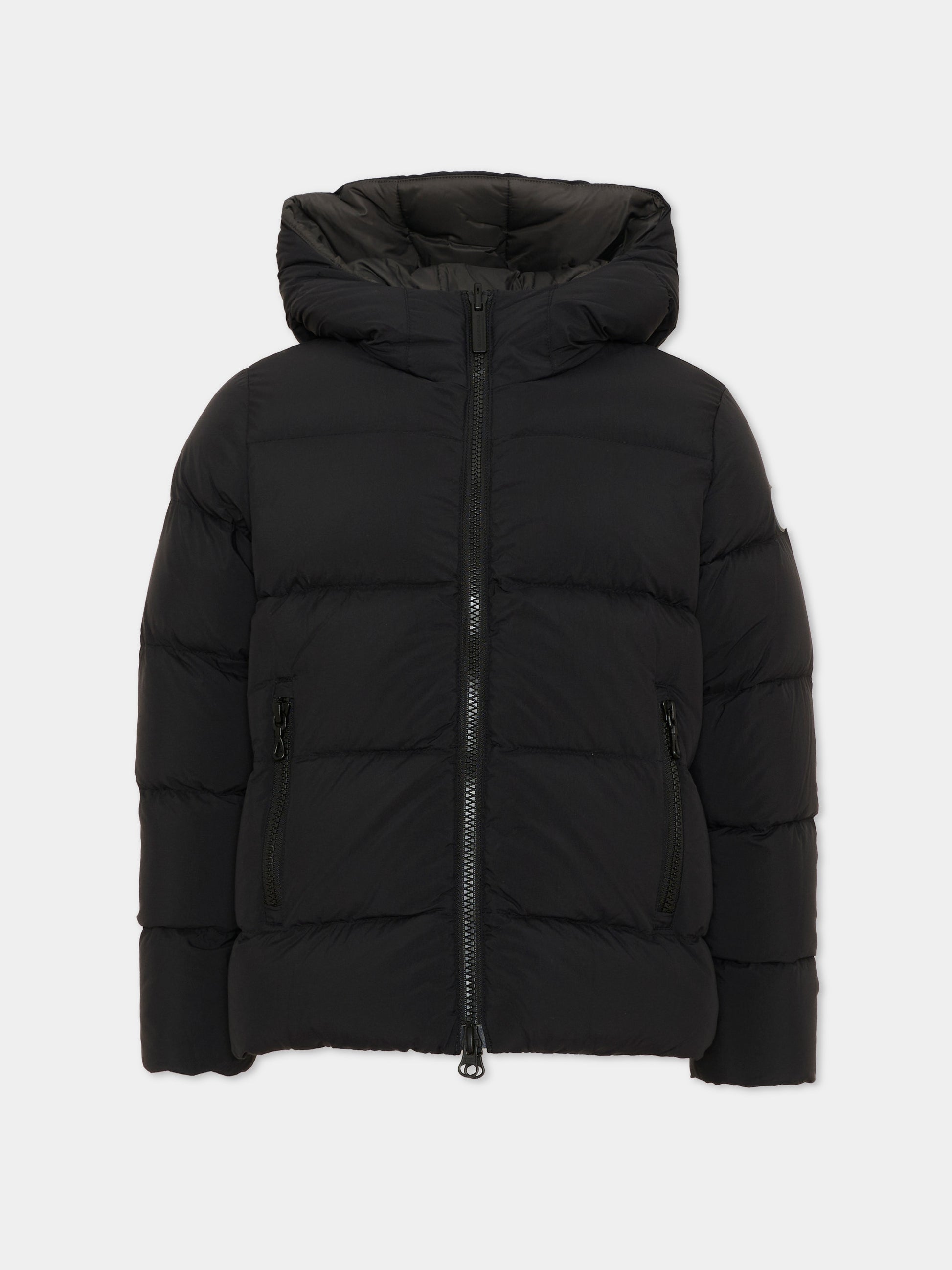 Piumino nero per bambino reversibile con cappuccio,Colmar Originals Kids,34000009 4ZP 99