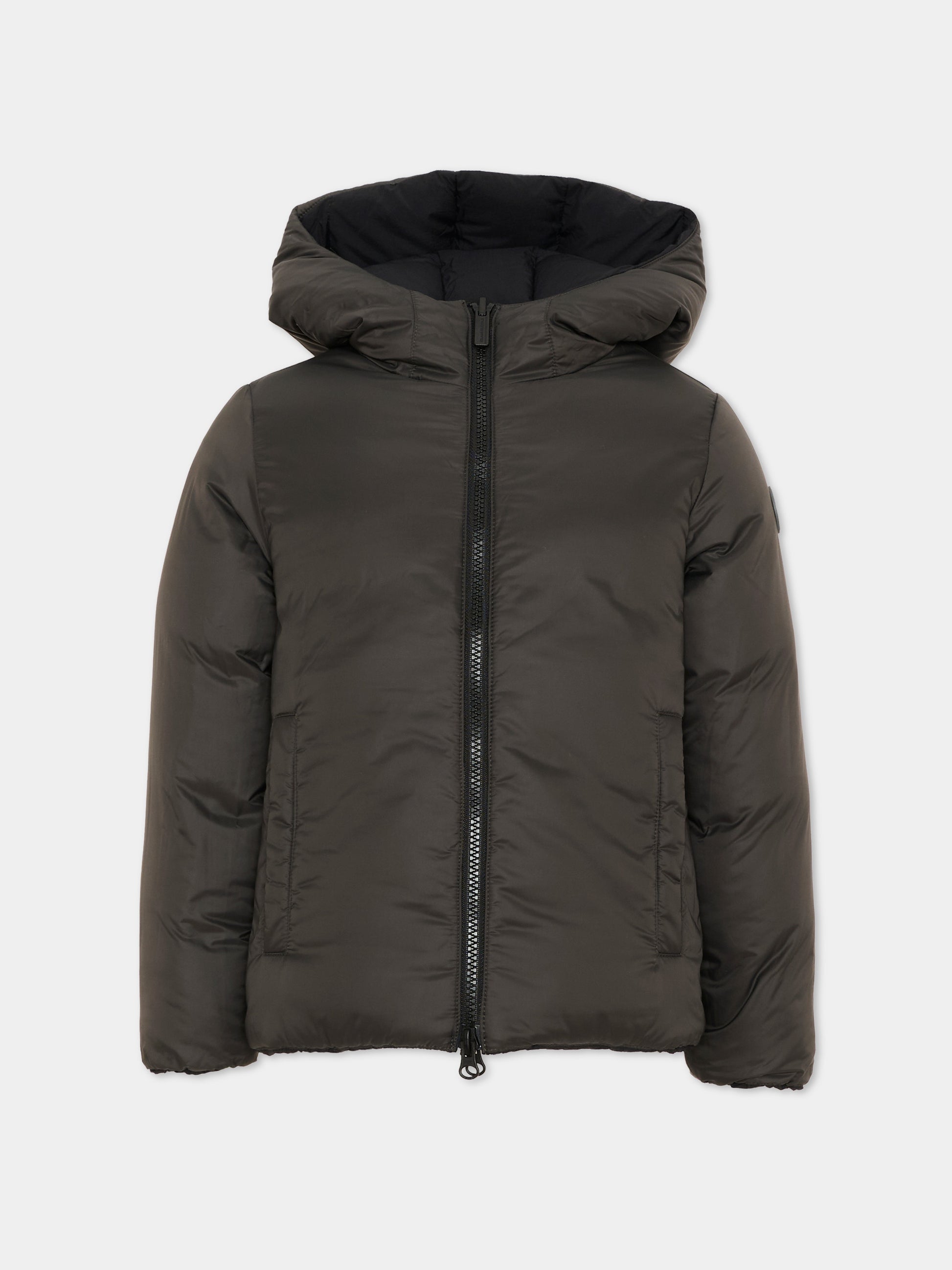 Piumino nero per bambino reversibile con cappuccio,Colmar Originals Kids,34000009 4ZP 99