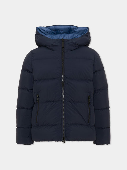 Piumino blu per bambino reversibile con cappuccio,Colmar Originals Kids,34000009 4ZP 68