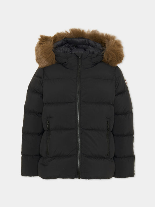 Piumino nero per bambini con cappuccio,Colmar Originals Kids,34000001E 4ZP 99