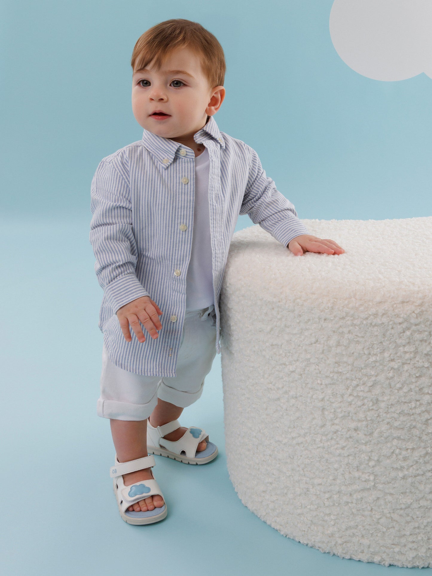 Sandali bianchi Little Cirrus per neonato,Falcotto X Coccolebimbi,0011501175.01.1N22