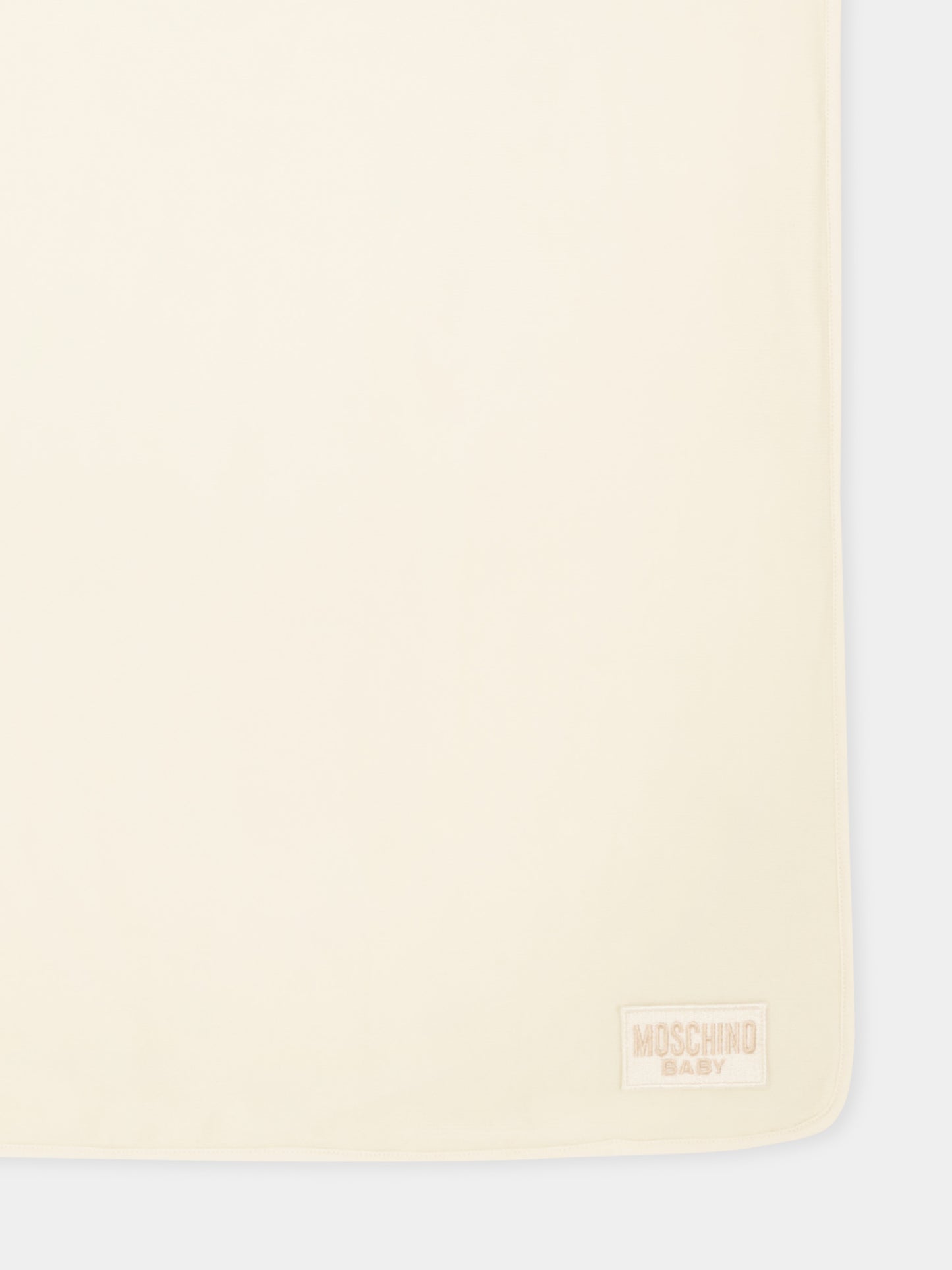 Coperta avorio per neonati con Teddy Bear,Moschino Kids,MPB00F LGA27 10063