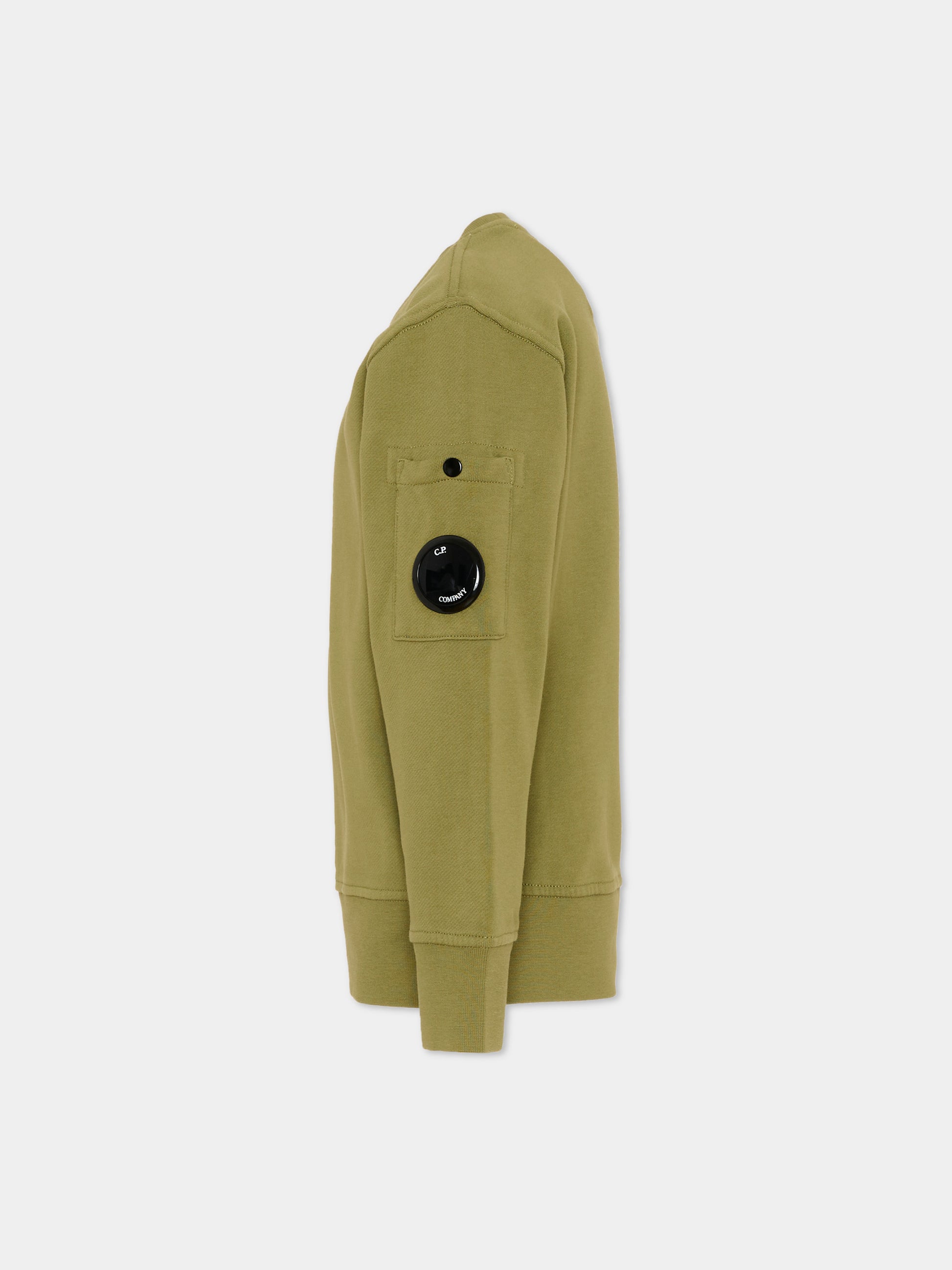 Felpa verde per bambino con lente,C. P. Company,CMF00X LCA76 30803