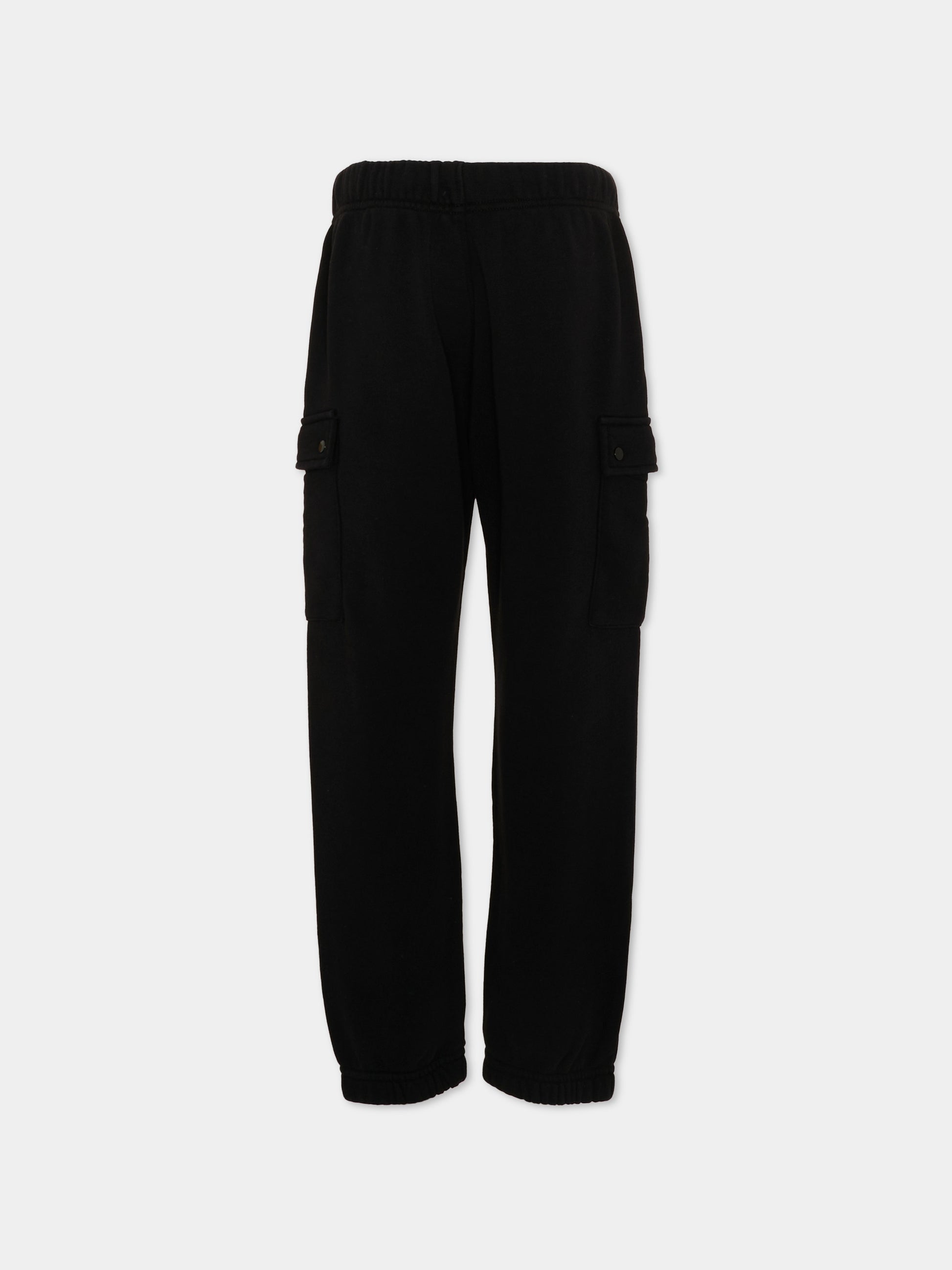 Pantaloni casual neri per bambino con lente,C. P. Company,CUP00Z LCA76 60100